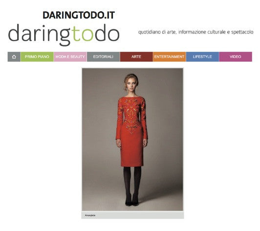 DARINGTODO.COM / RED DRESS OF AMANJEDA