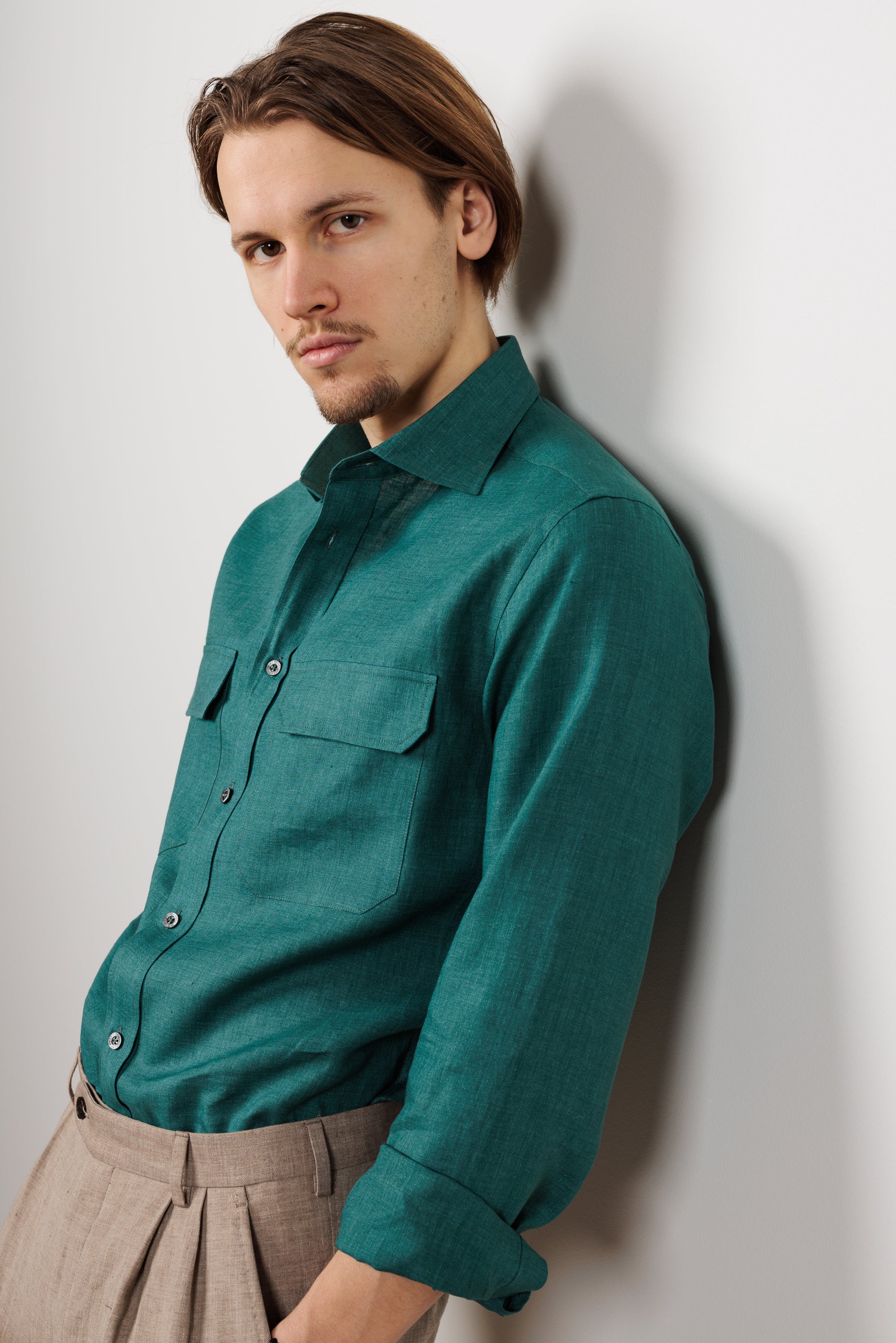 Shirt "AMALFI" / Fine Linen by Solbiati of Loro Piana
