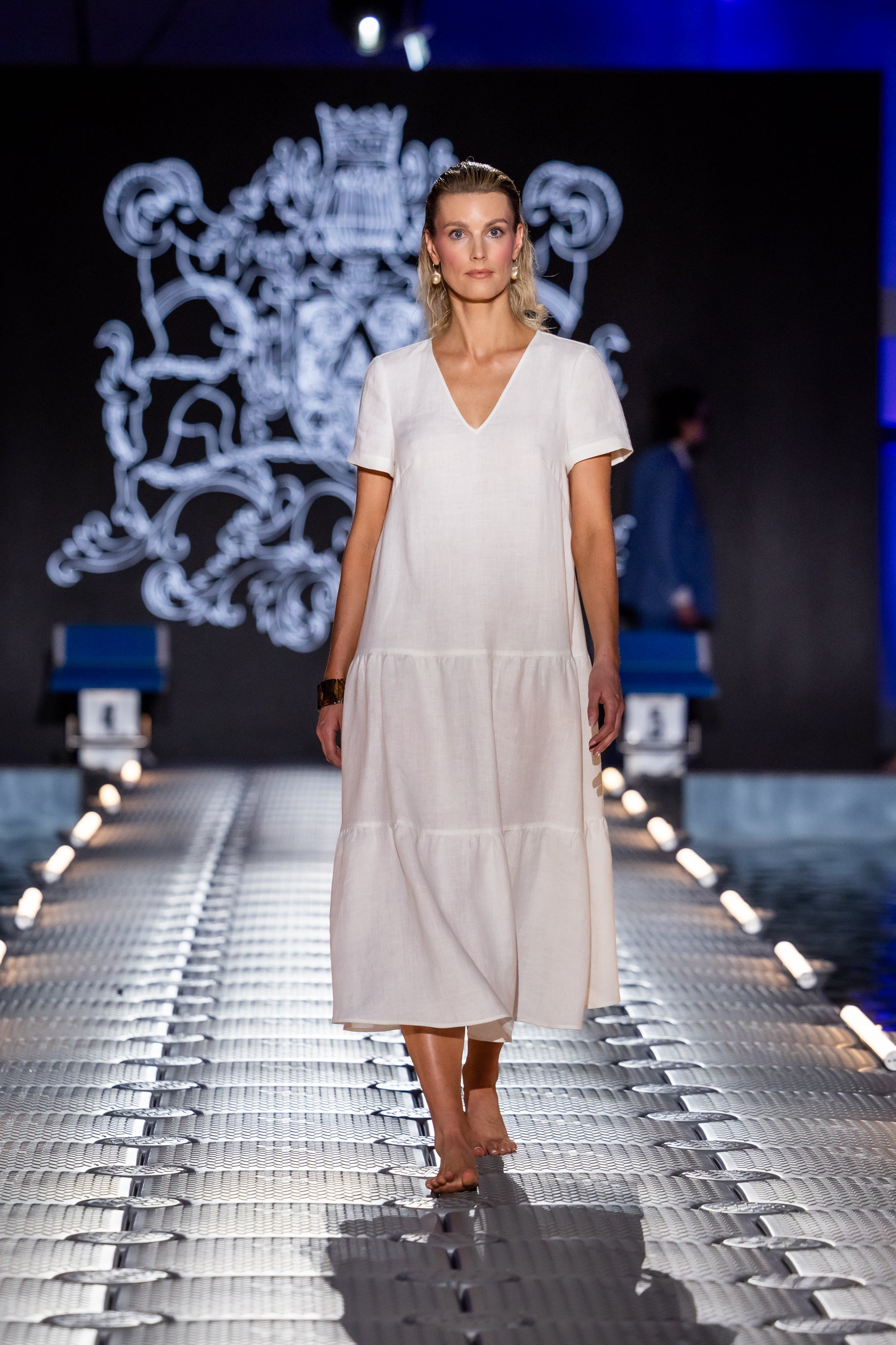 Dress "BARI MIDI" / Linen by Solbiati