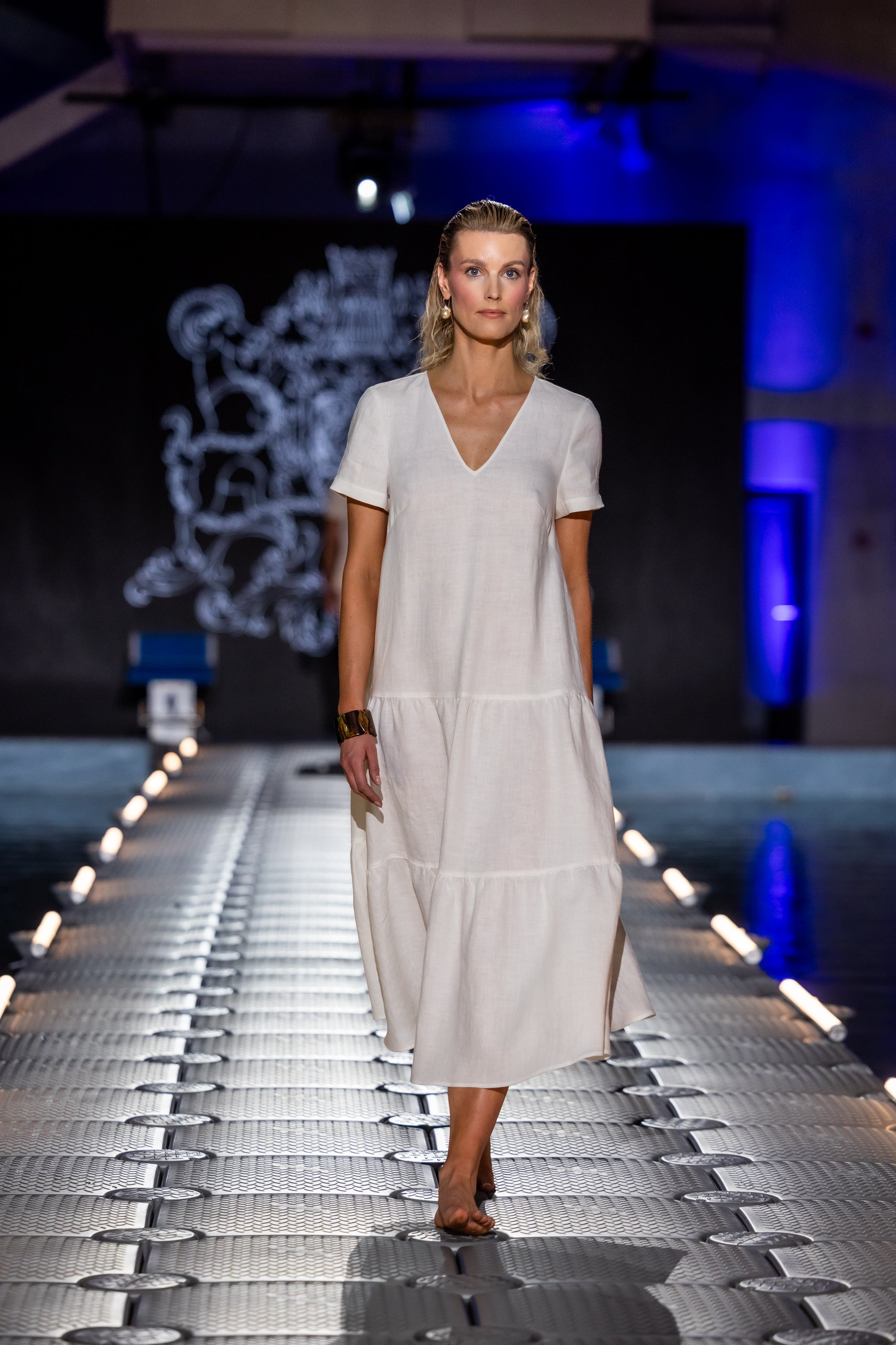Dress "BARI MIDI" / Linen by Solbiati