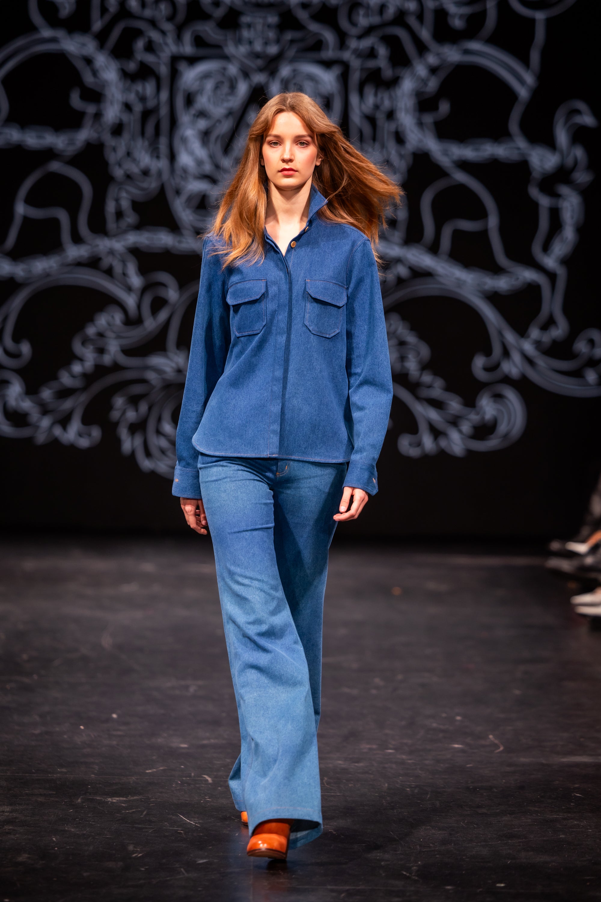 Shirt "POMPEI" / Denim Brisbane