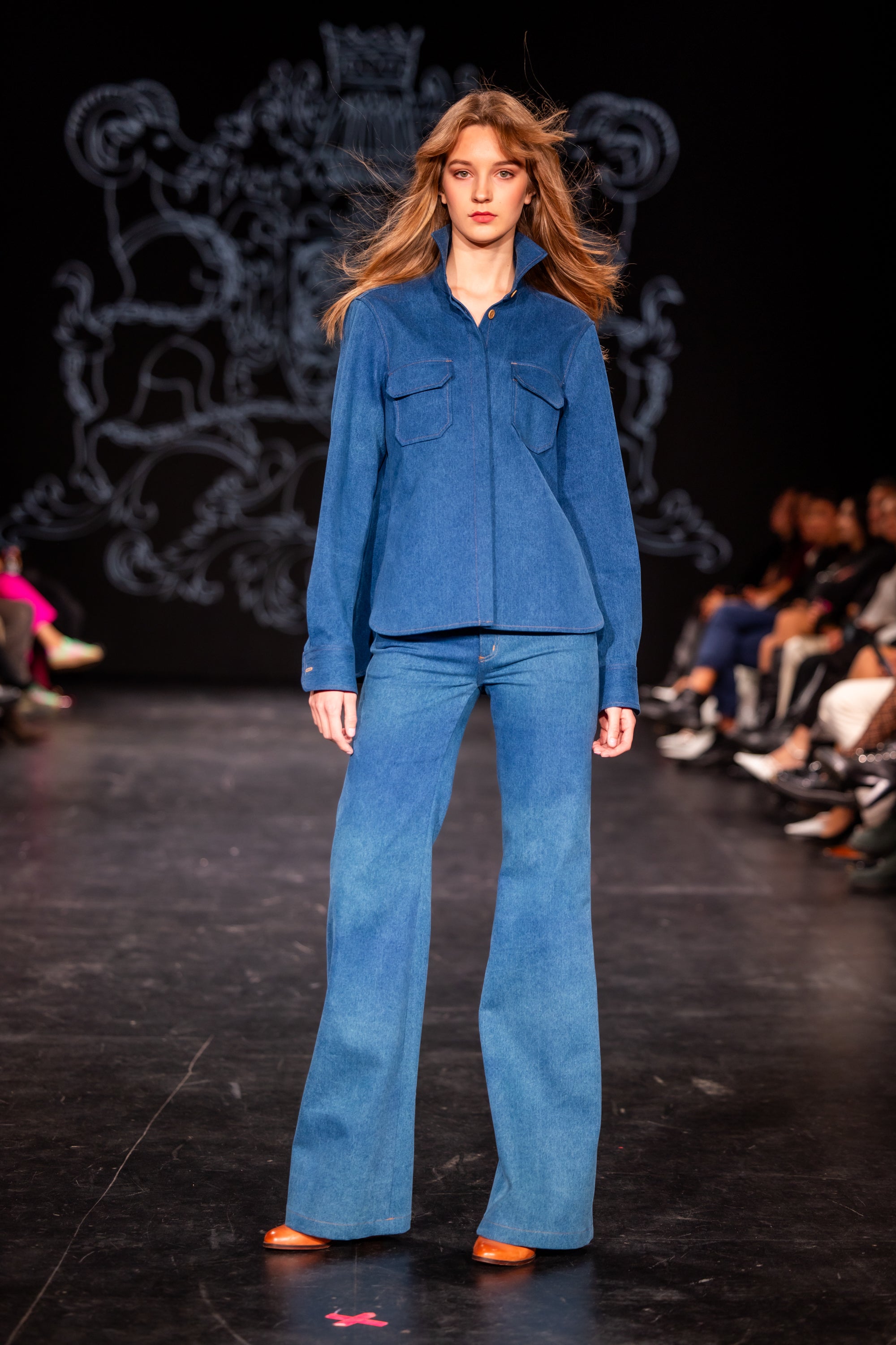 Shirt "POMPEI" / Denim Brisbane