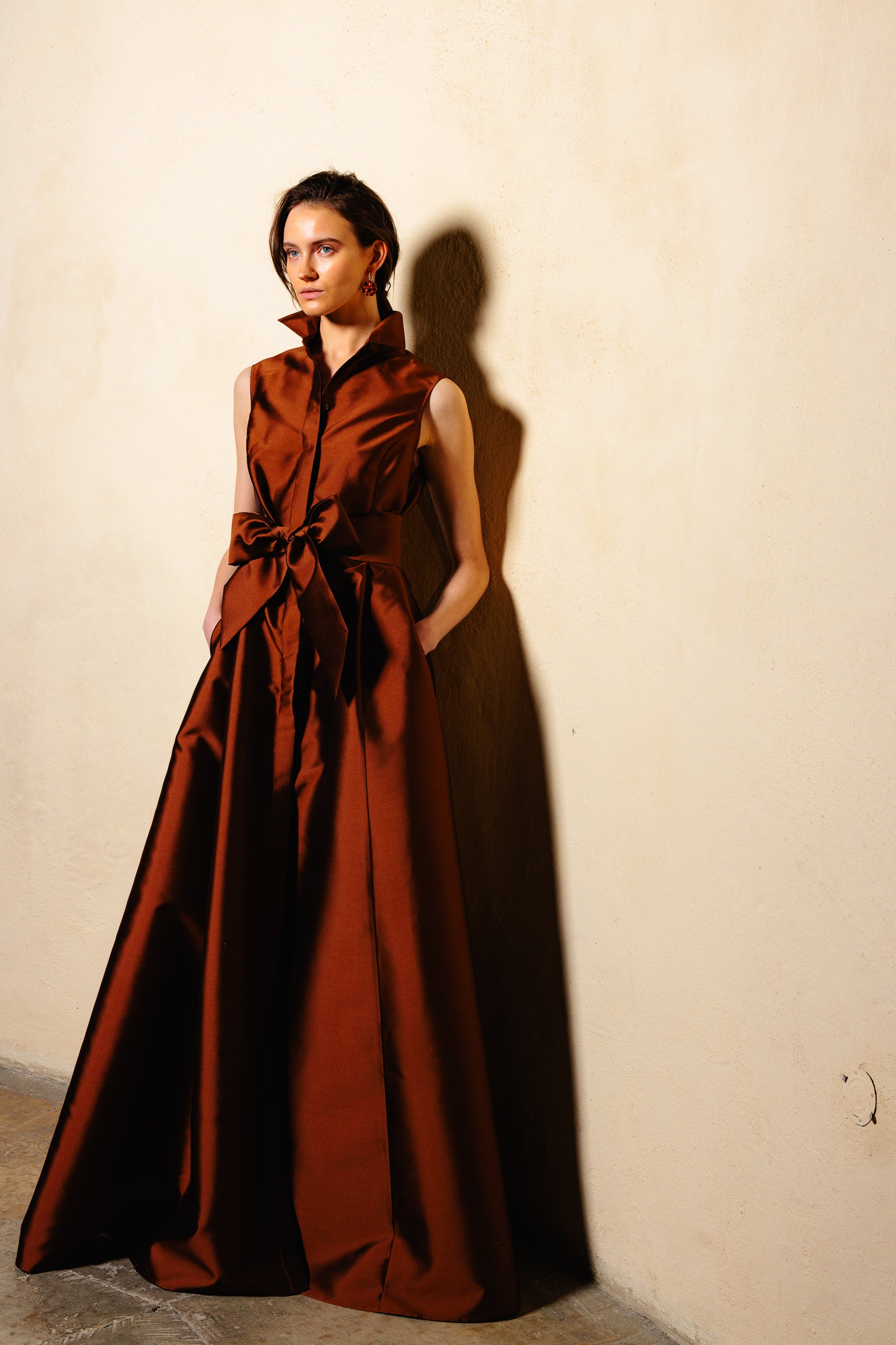 Kleit "KATE MAXI SAFARI" / Shantung siid