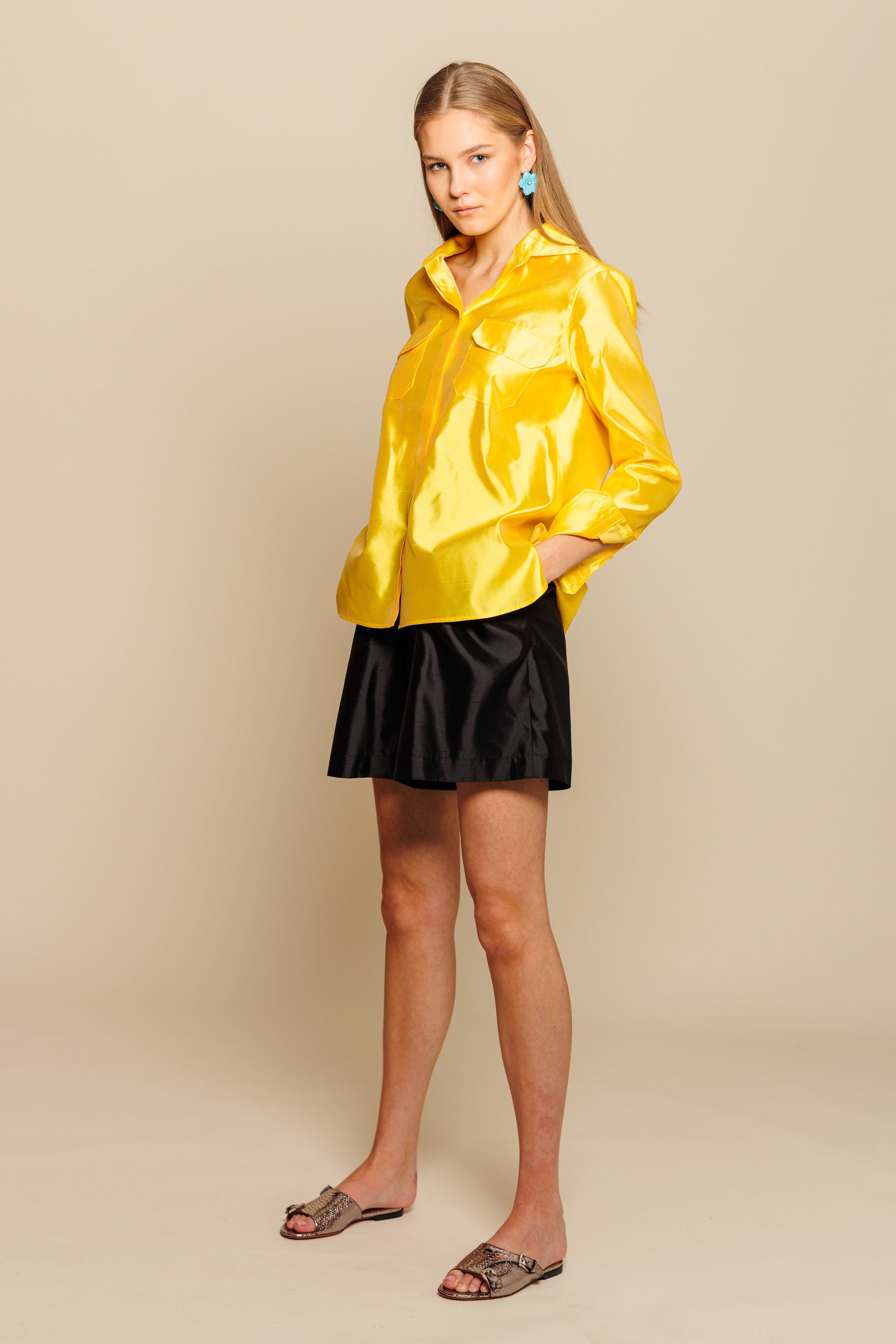 Püksid "BORDEAUX MICRO" / Luxury Silk Shantung