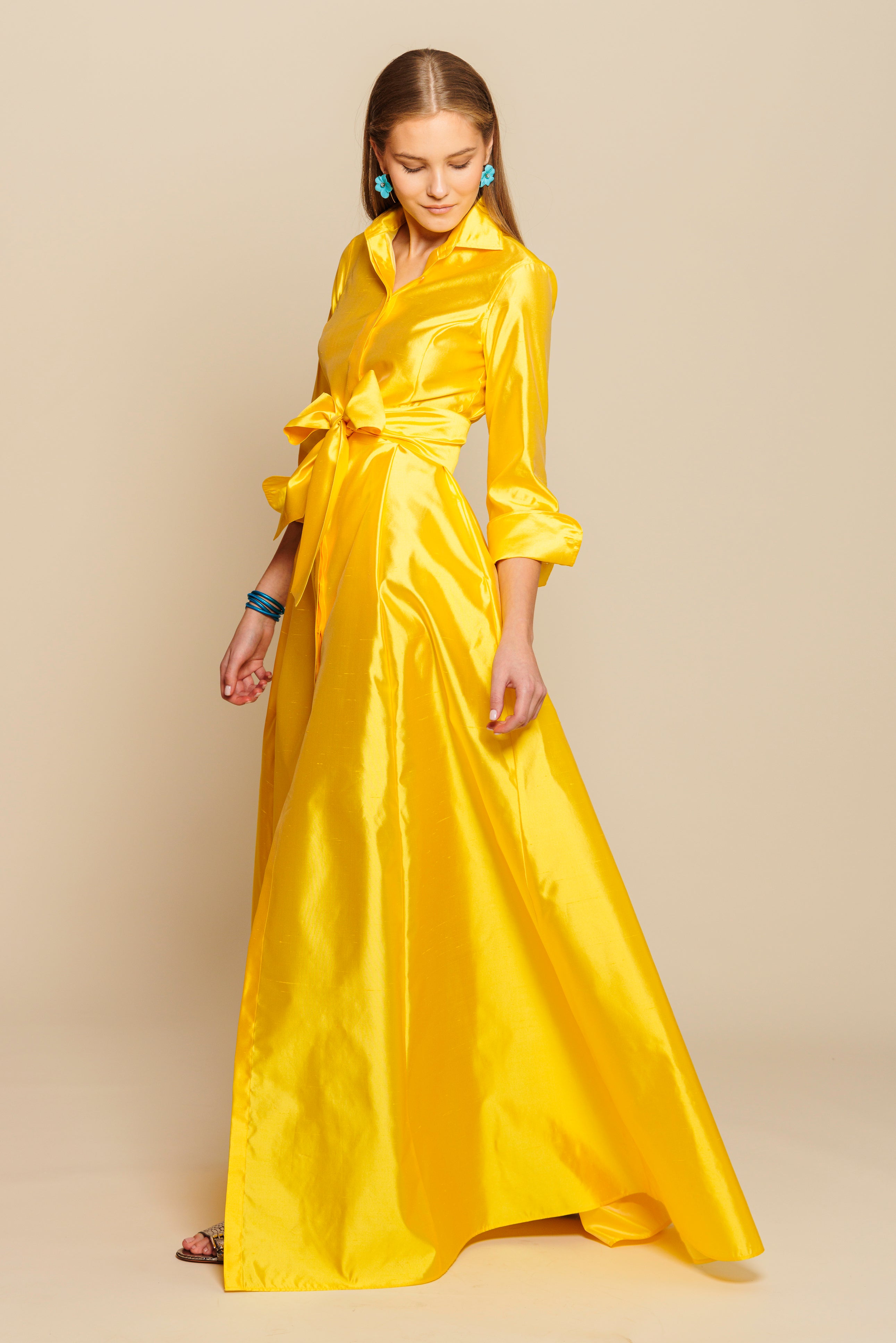 Kleit "KATE MAXI" / Shantung siid