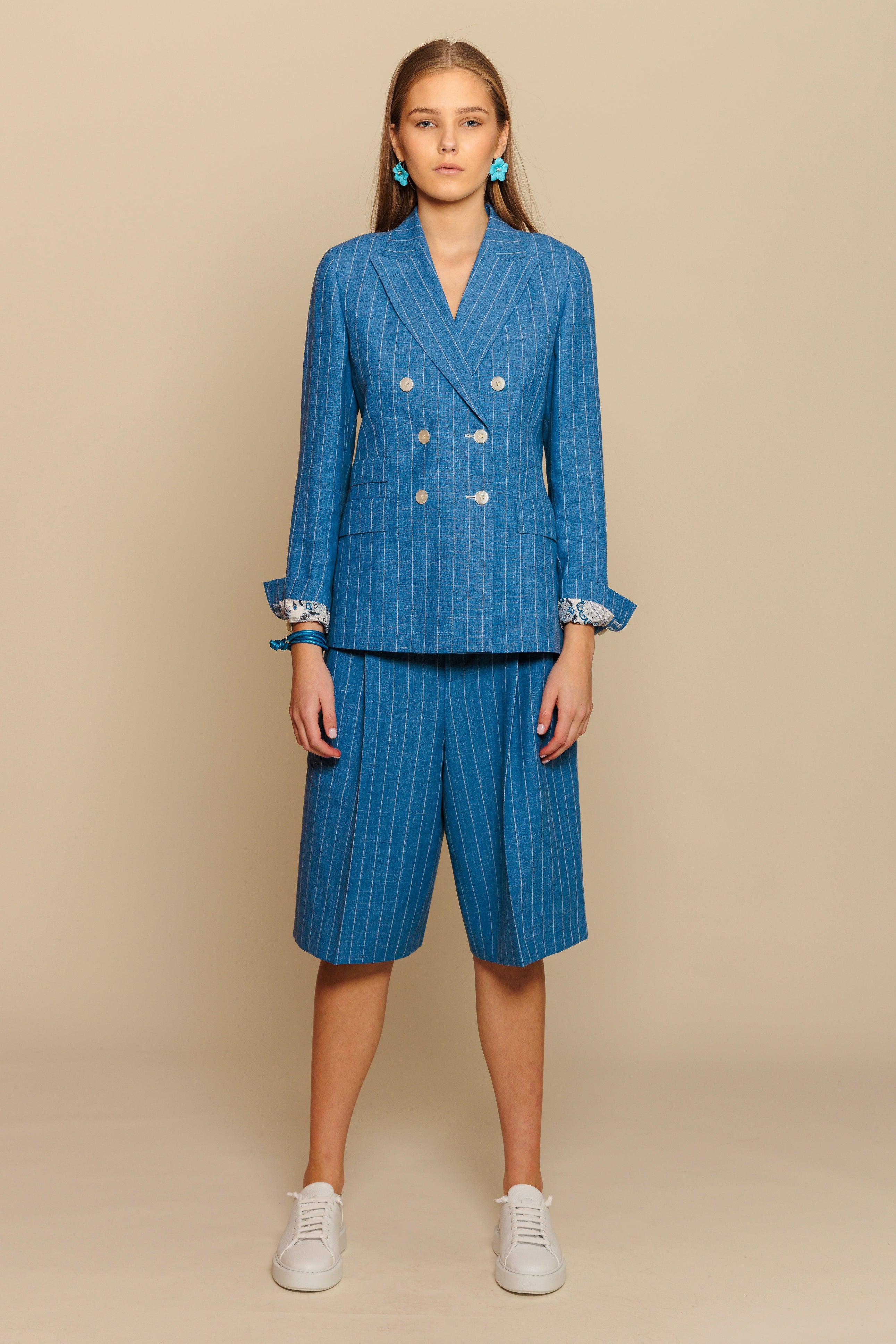 Blazer "SOHO" / Superfine Wool, Linen & Silk by Solbiati