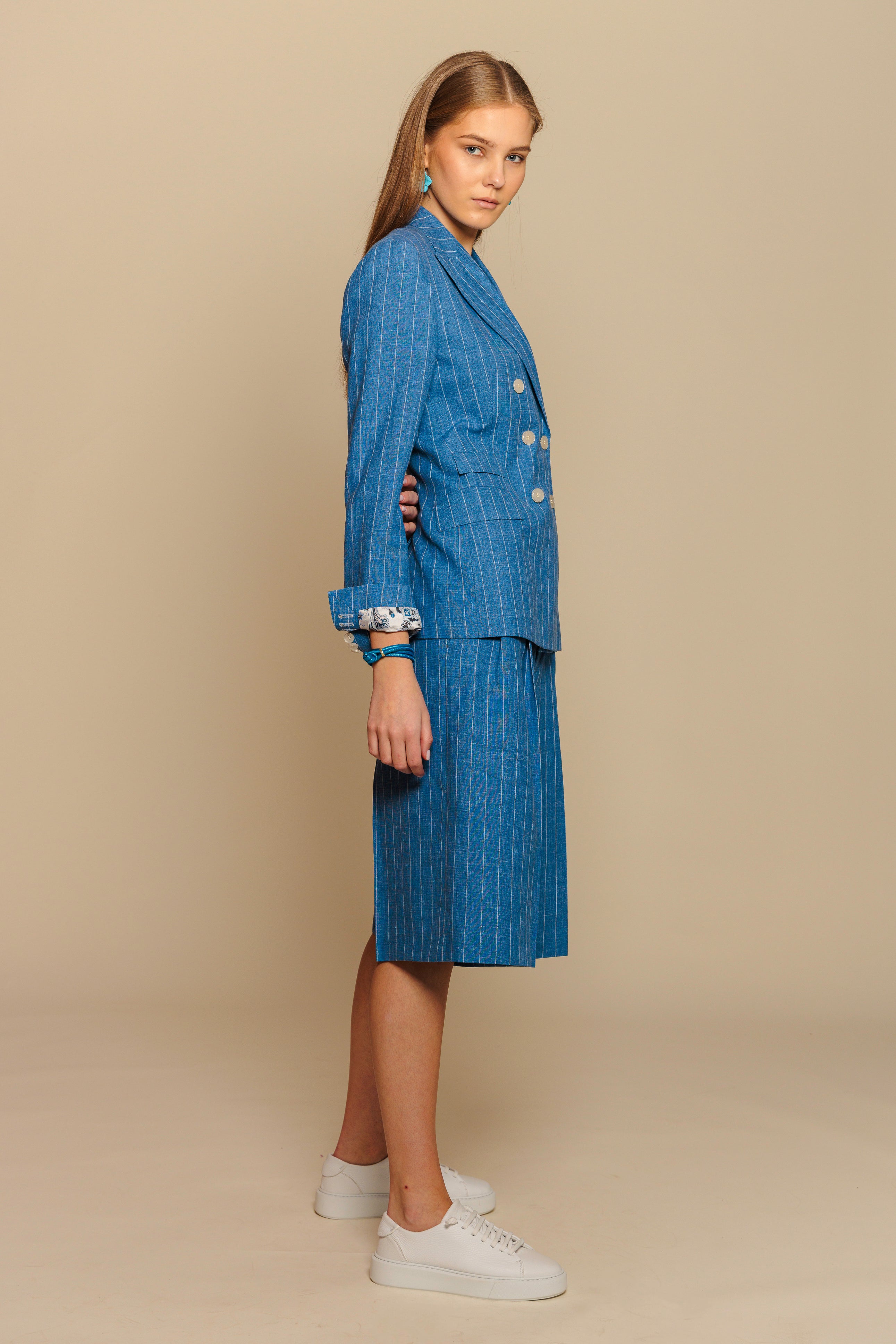 Blazer "SOHO" / Linen, Wool & Silk by Solbiati