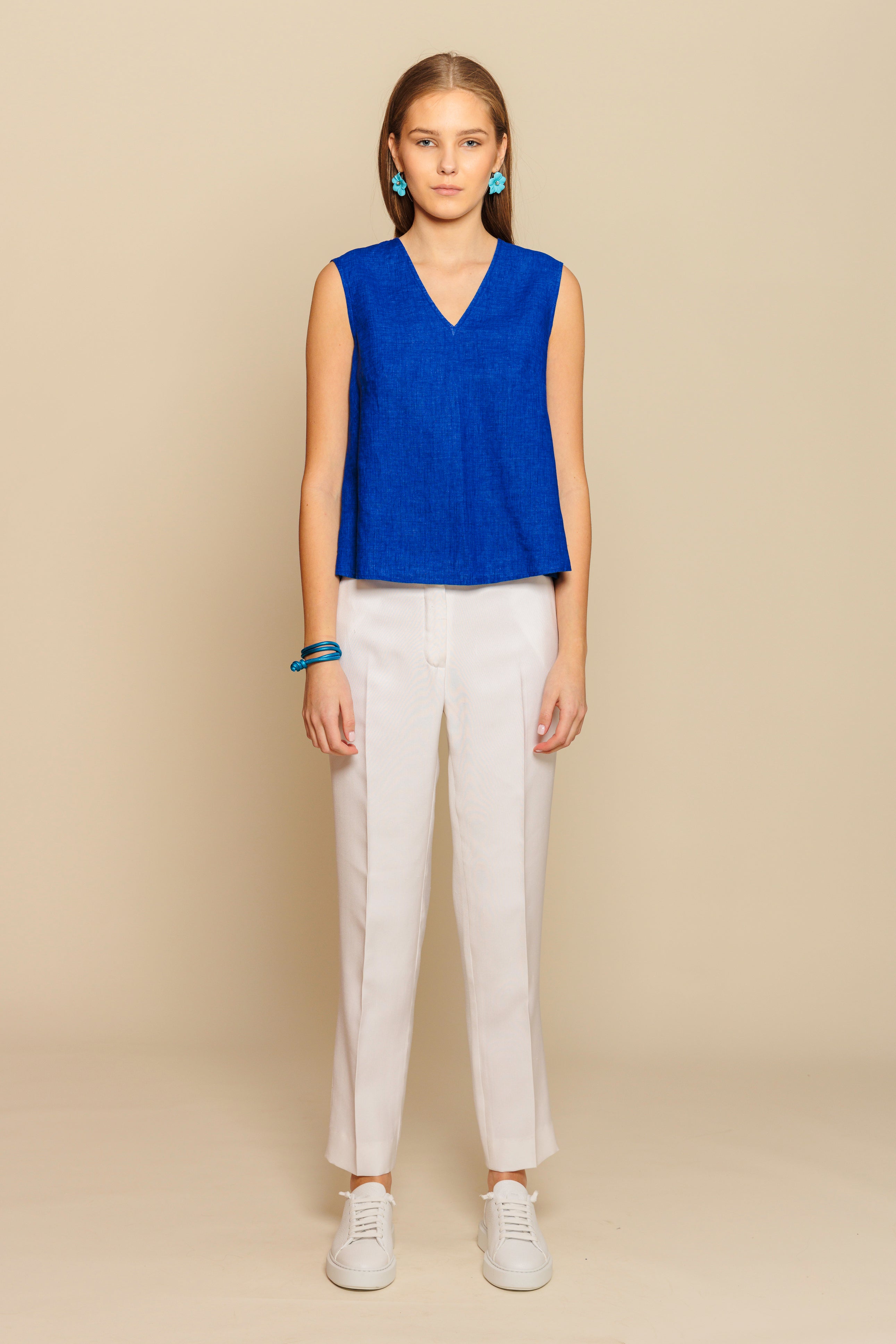 Tank Top "MAYA" / Linen by Solbiati