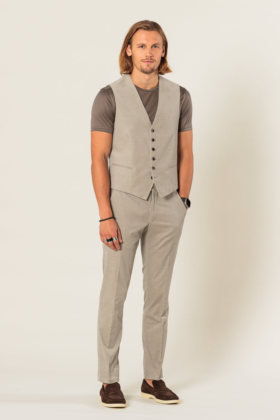 Waistcoat "MODENA" / Cotton by Solbiati