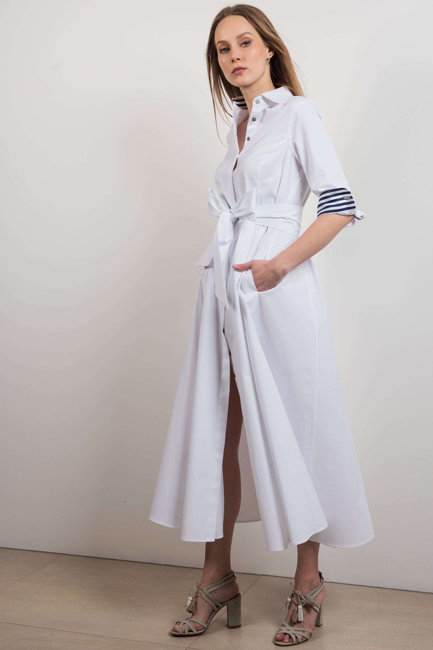Shirtdress "KATE MIDI" / Tribeca Cotton