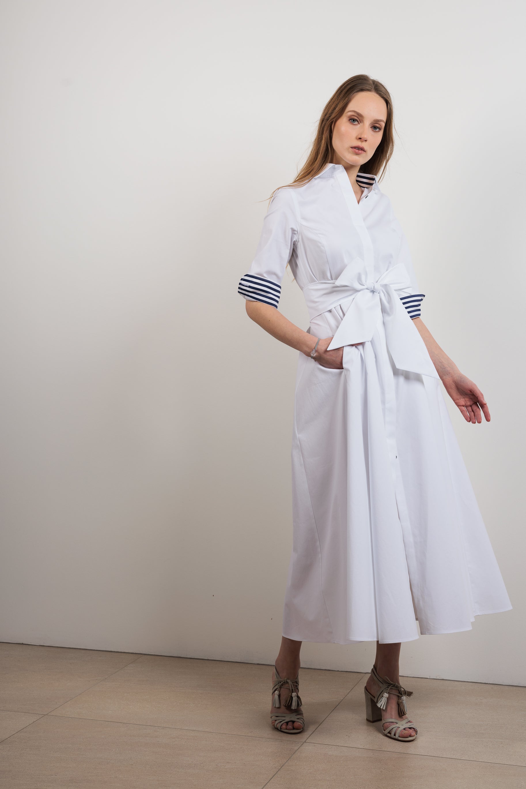 Shirtdress "KATE MIDI" / Tribeca Cotton