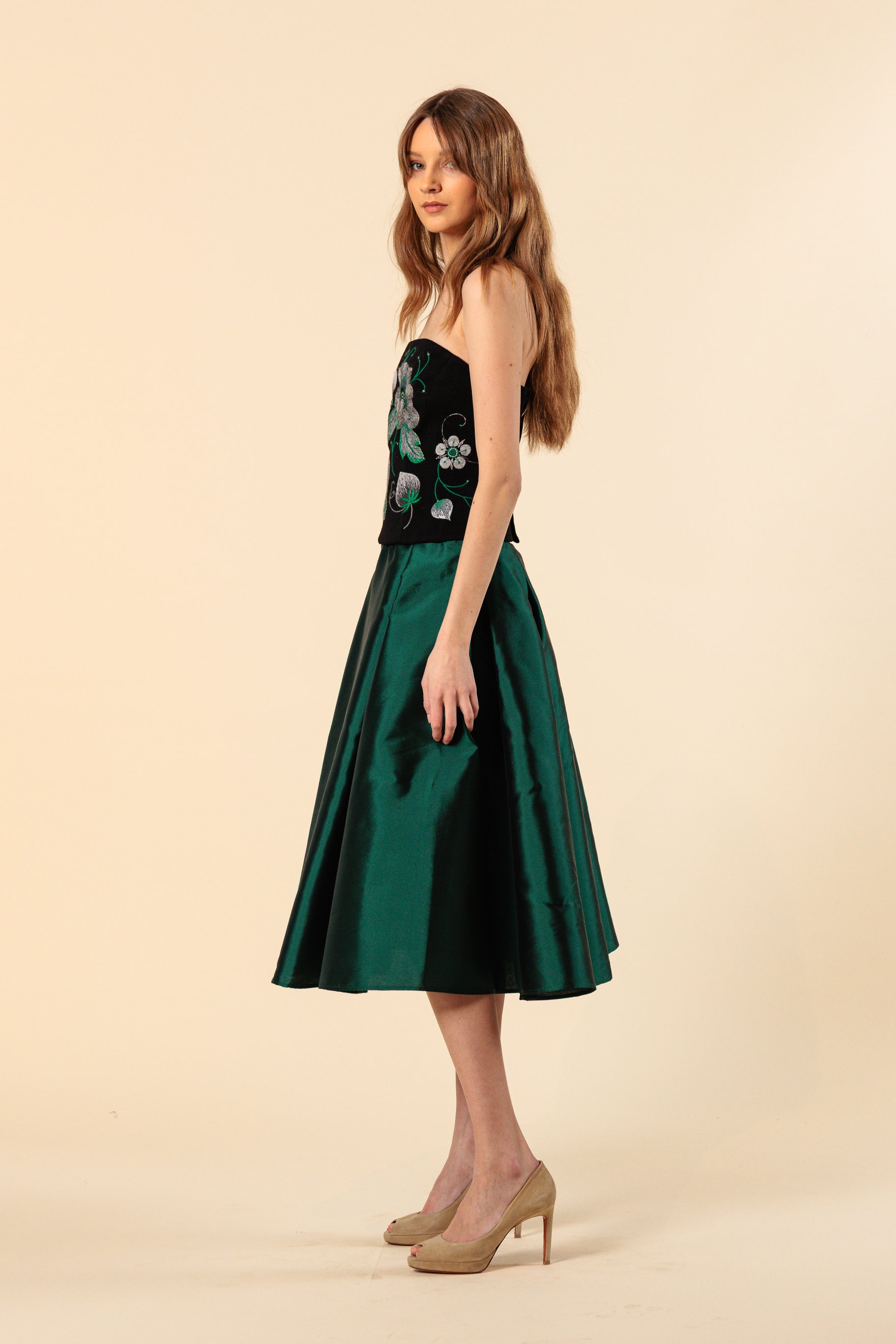 Seelik "DONNA MIDI"/ Shantung siid