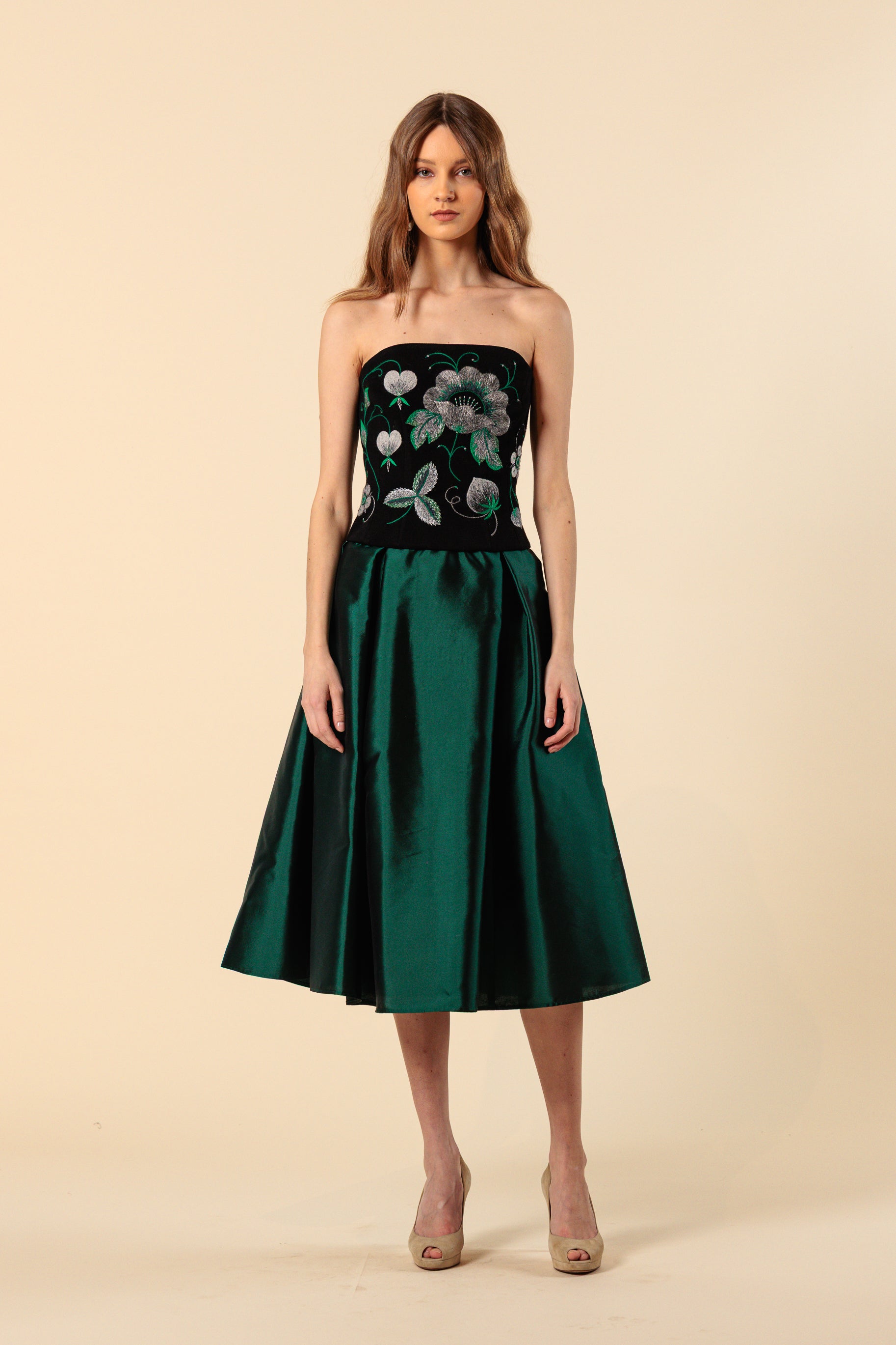 Seelik "DONNA MIDI"/ Shantung siid