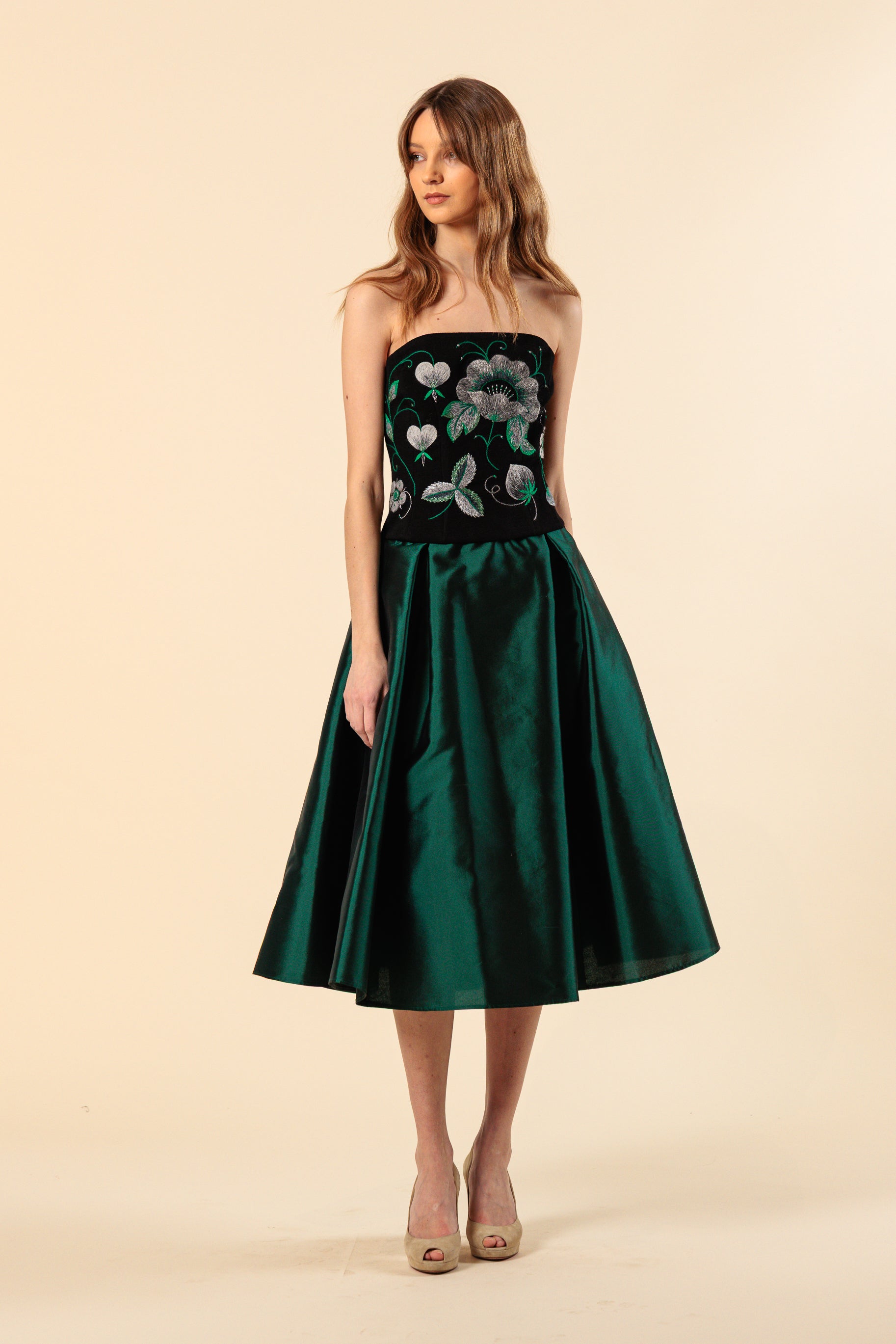 Seelik "DONNA MIDI"/ Shantung siid