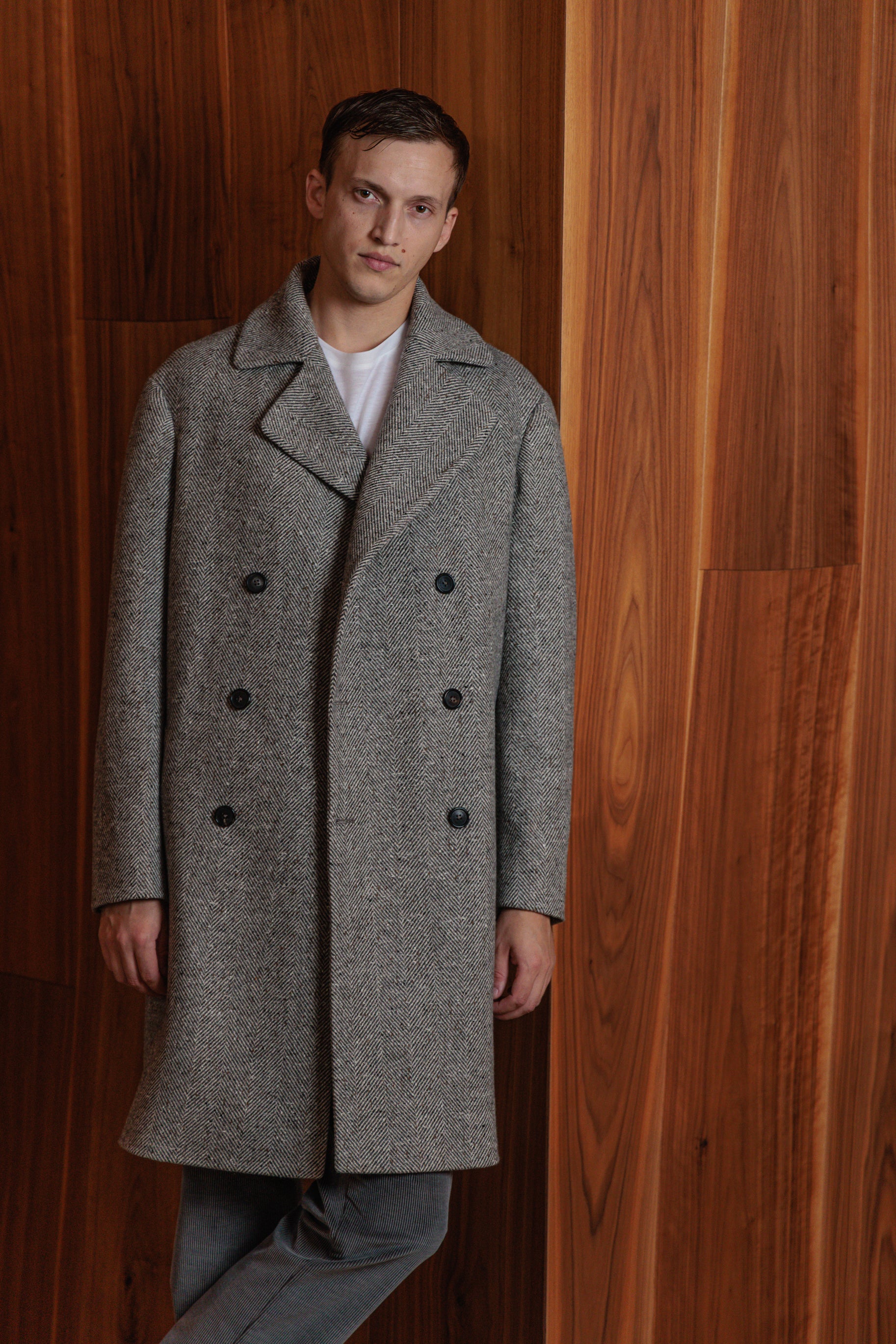 Double-breasted coat "EDINBURGH" / Wool by Loro Piana