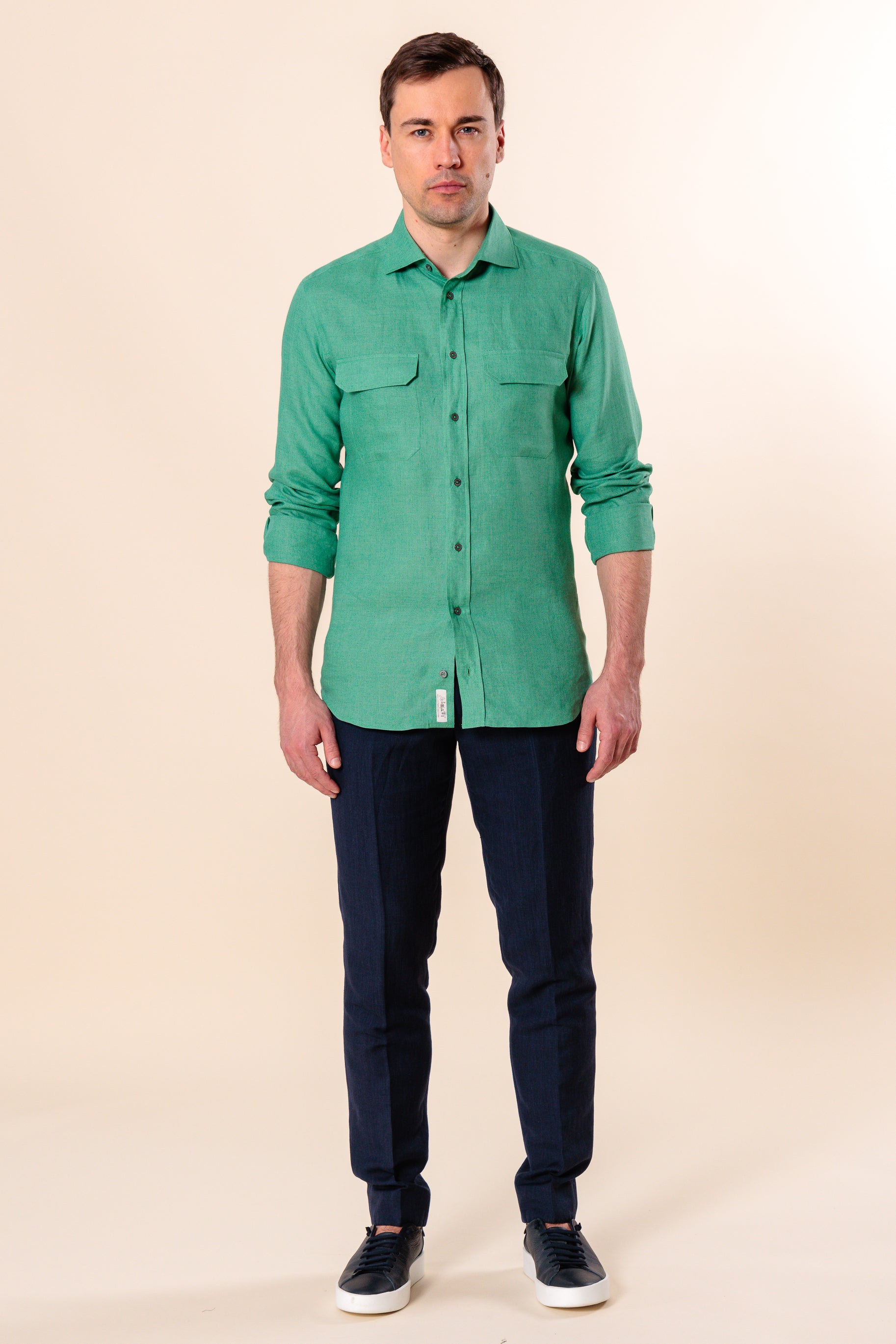 Shirt "AMALFI" / Linen by Solbiati