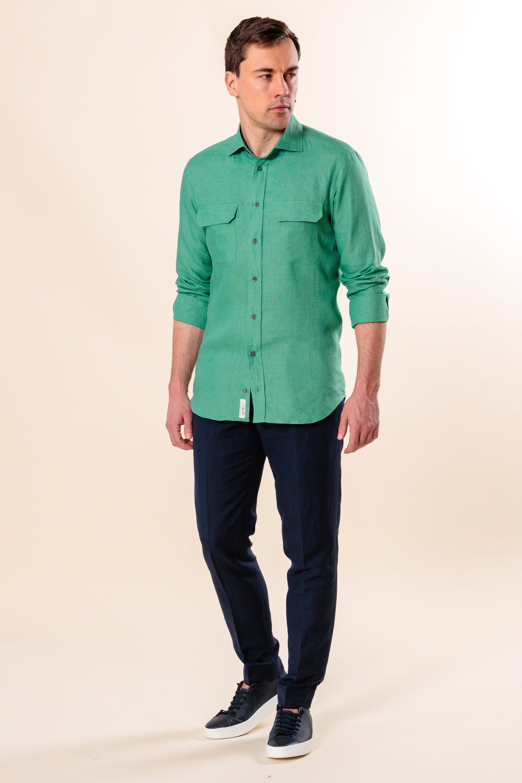 Shirt "AMALFI" / Linen by Solbiati