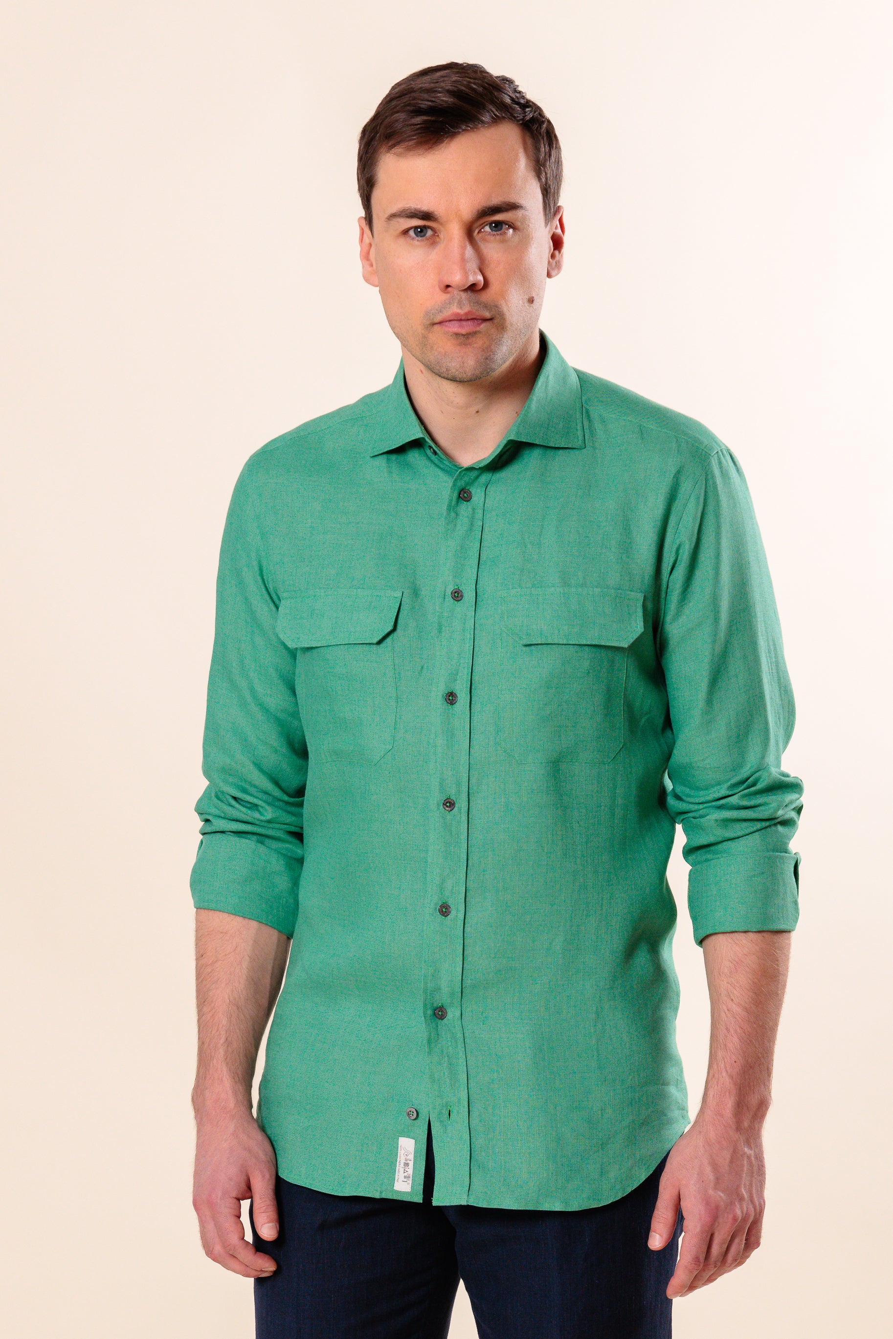 Shirt "AMALFI" / Linen by Solbiati