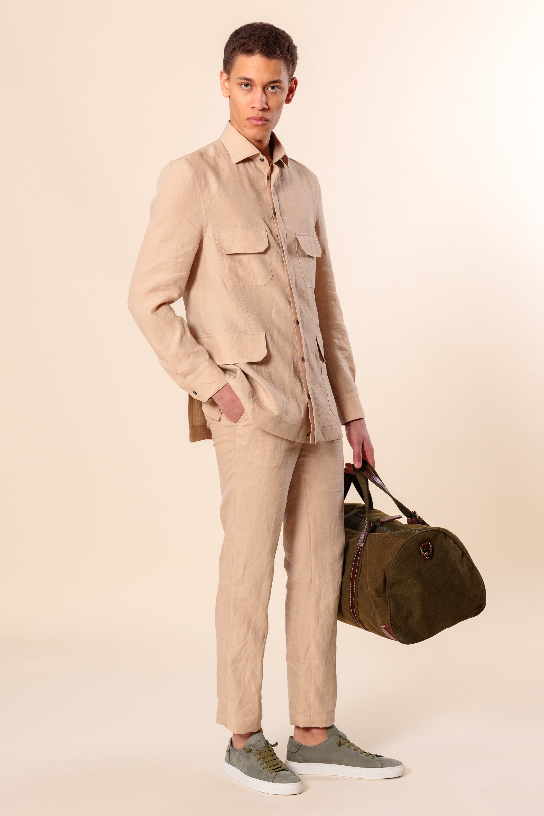 Shirtjacket "ISHARA" / Linen by Solbiati