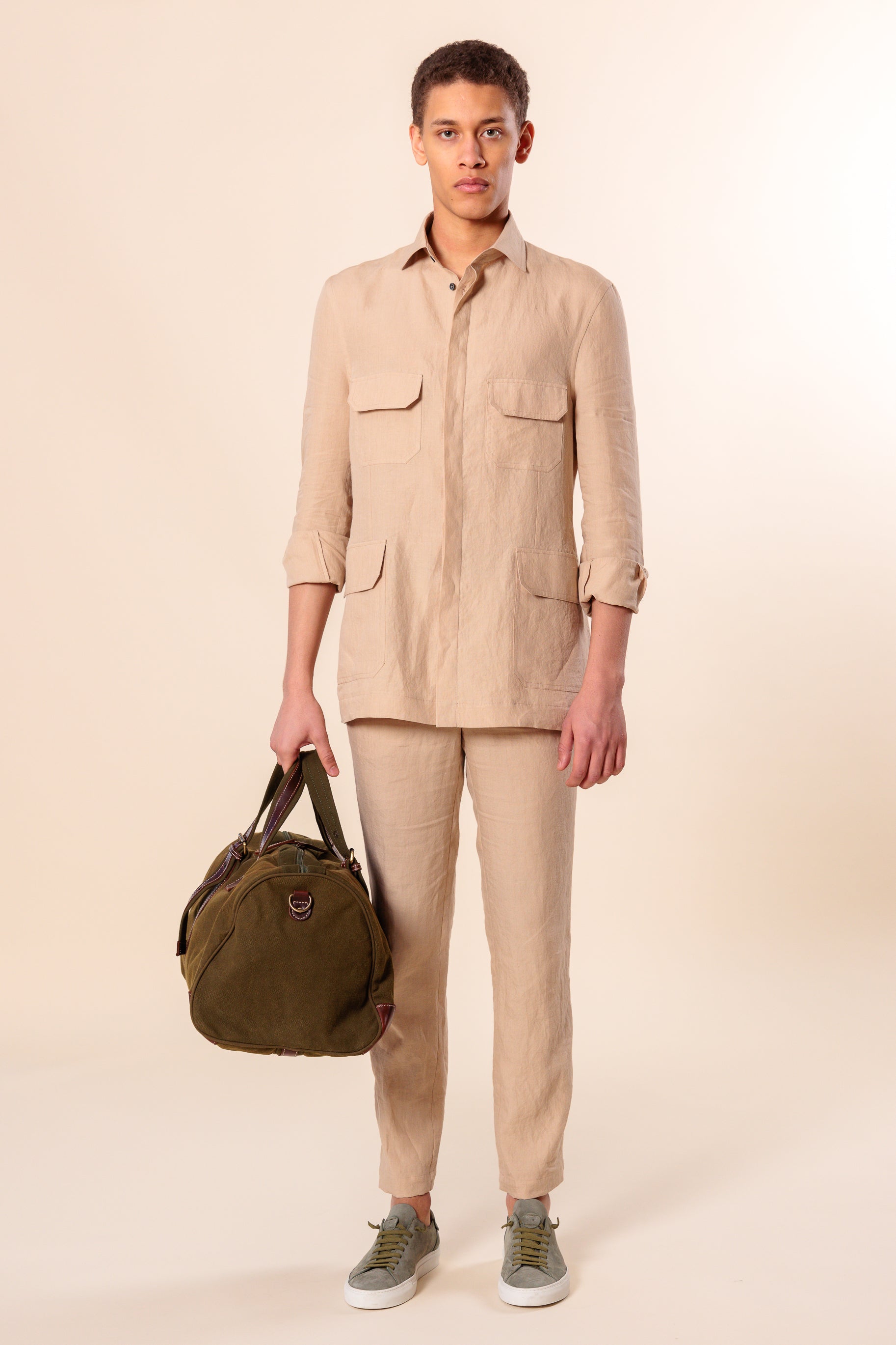 Shirtjacket "ISHARA" / Linen by Solbiati