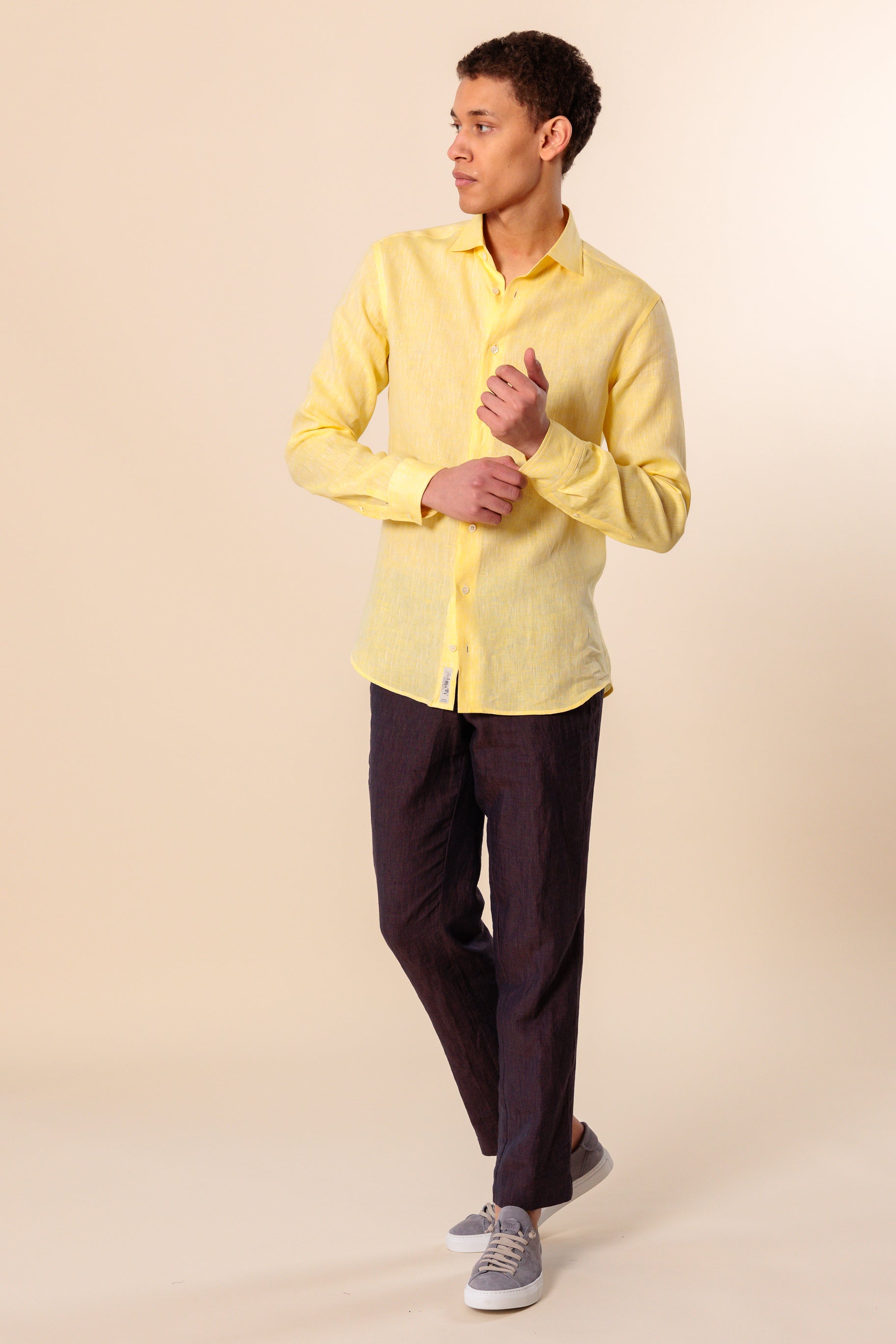 Shirt "PORTOFINO" / Linen by Solbiati