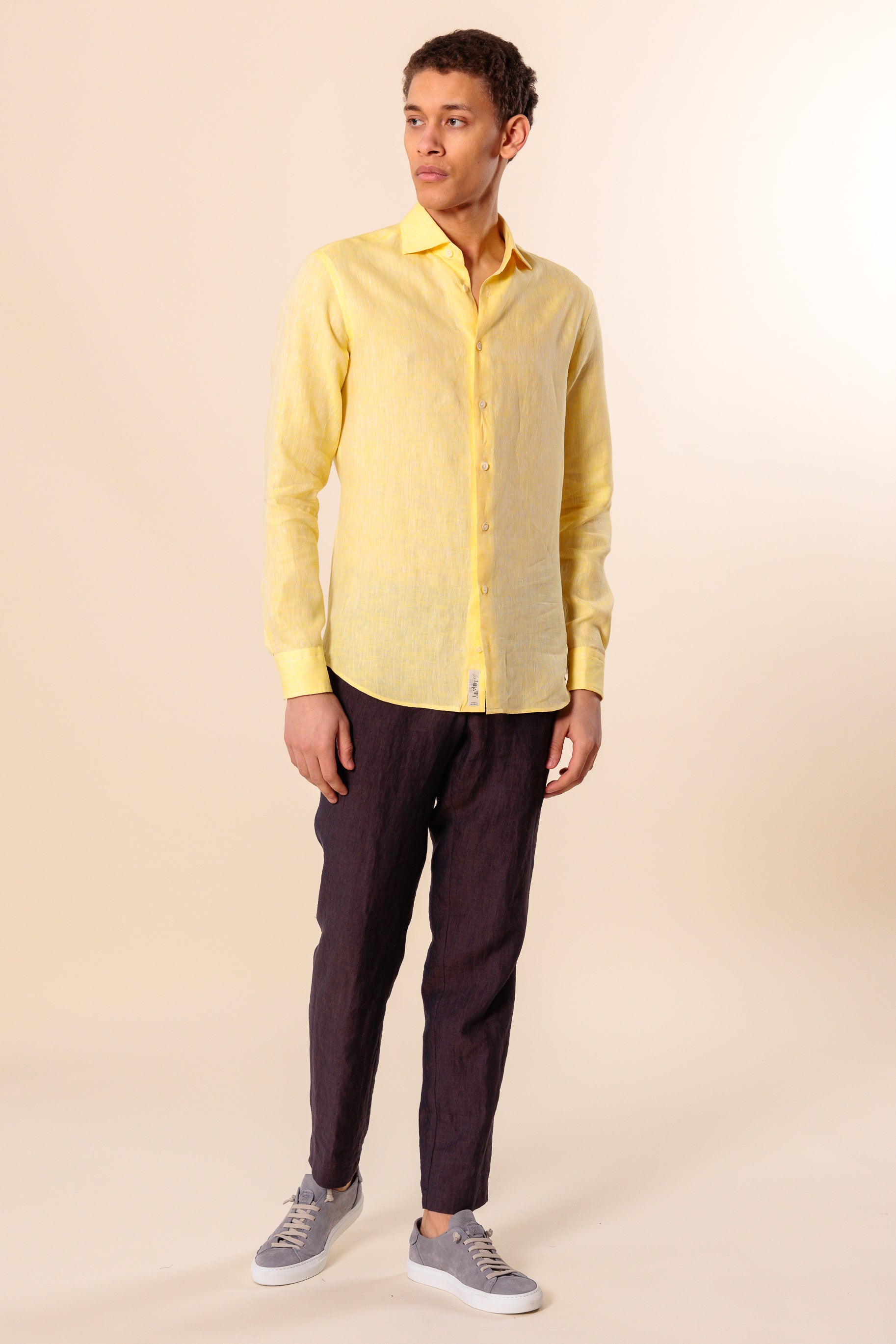 Shirt "PORTOFINO" / Linen by Solbiati