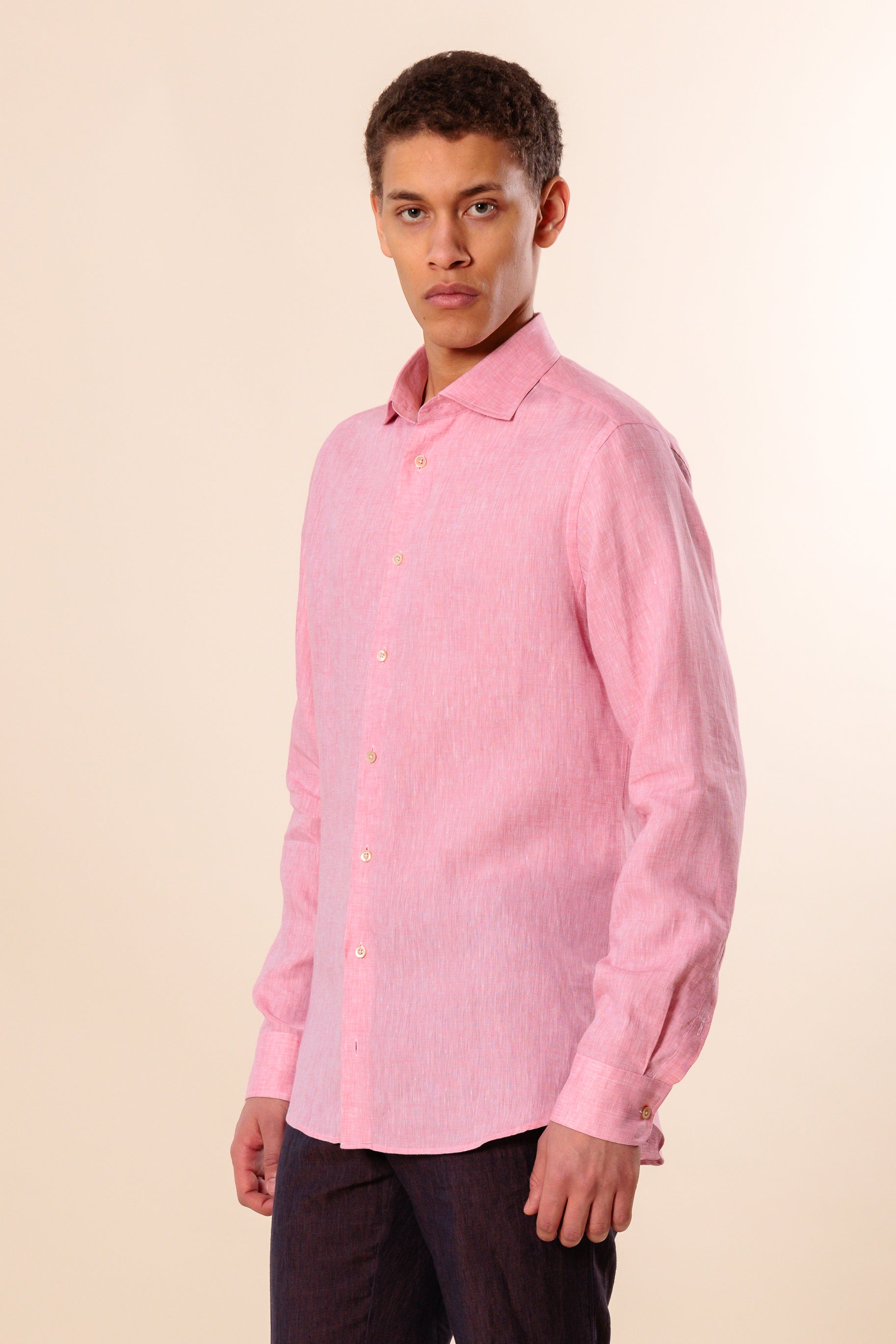 Shirt "PORTOFINO" / Linen by Solbiati