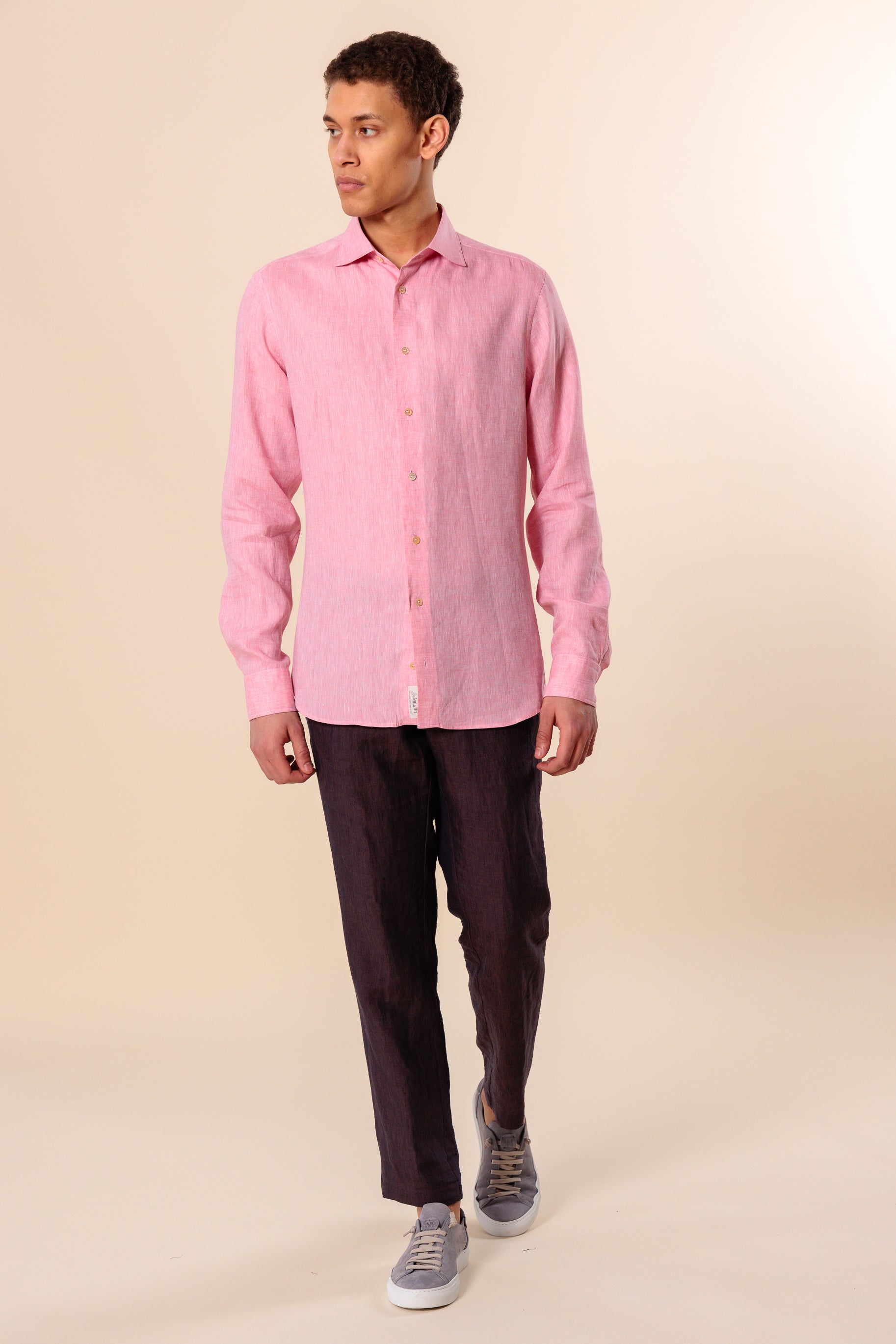 Shirt "PORTOFINO" / Linen by Solbiati