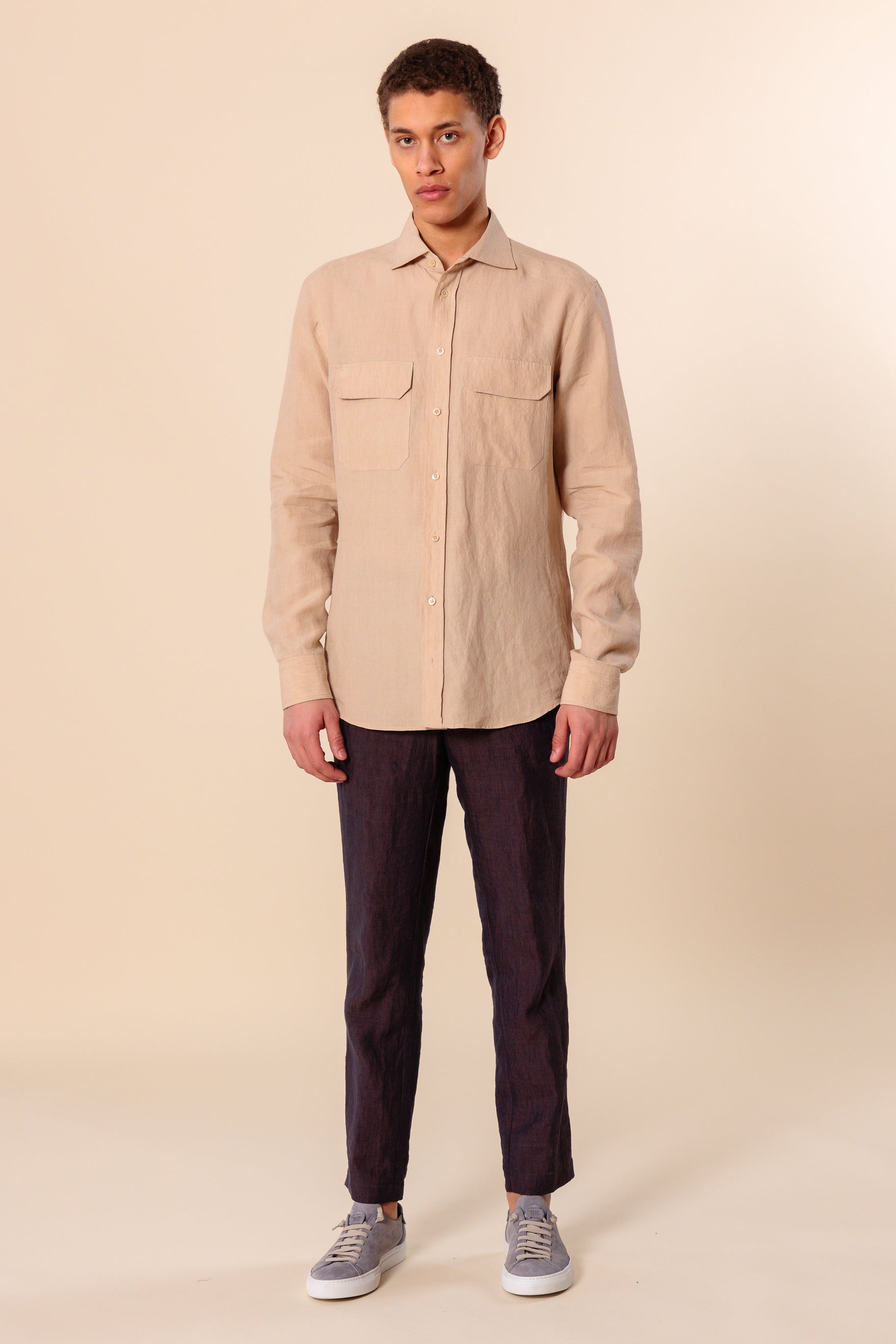 Shirt "AMALFI" / Linen by Solbiati