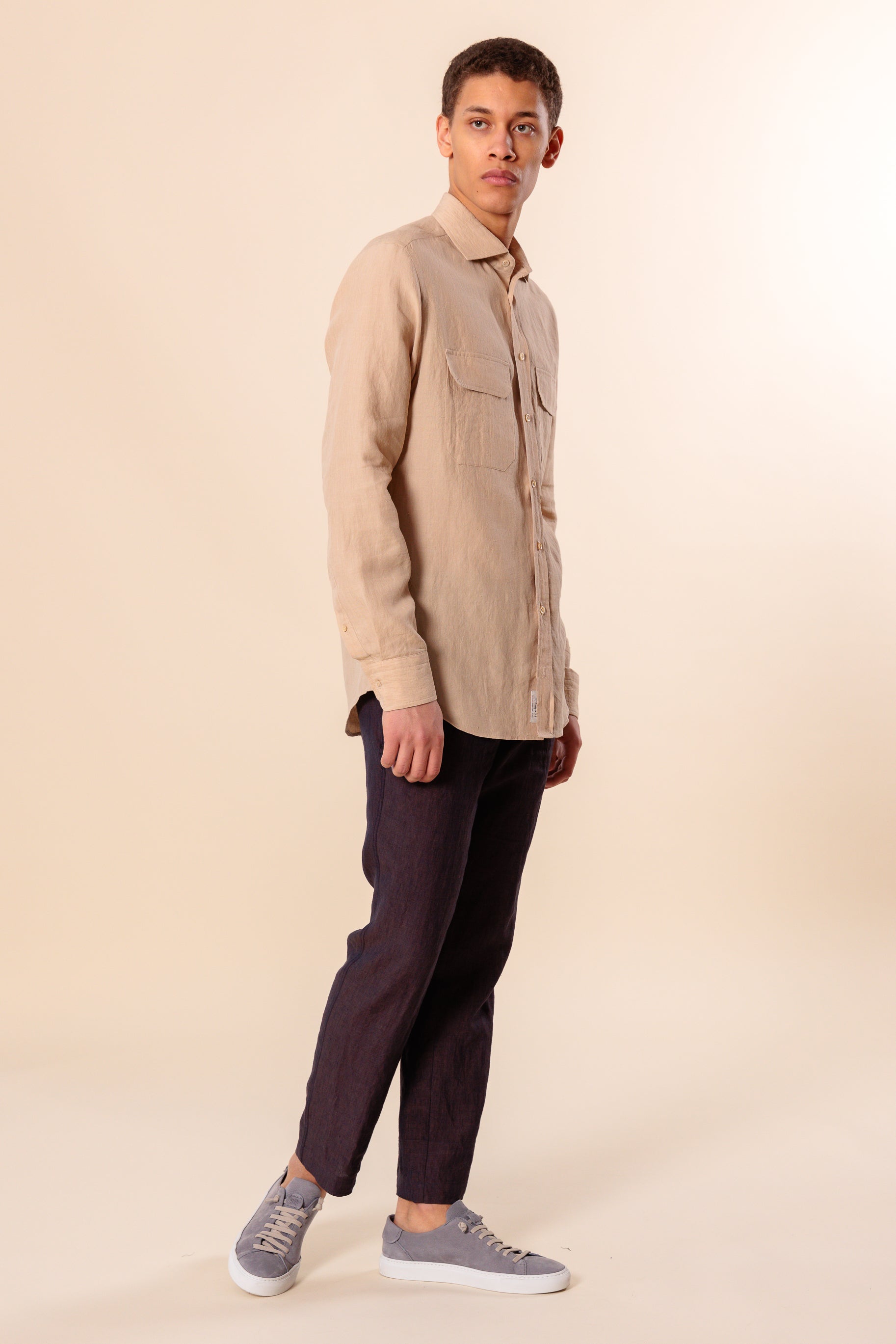 Shirt "AMALFI" / Linen by Solbiati