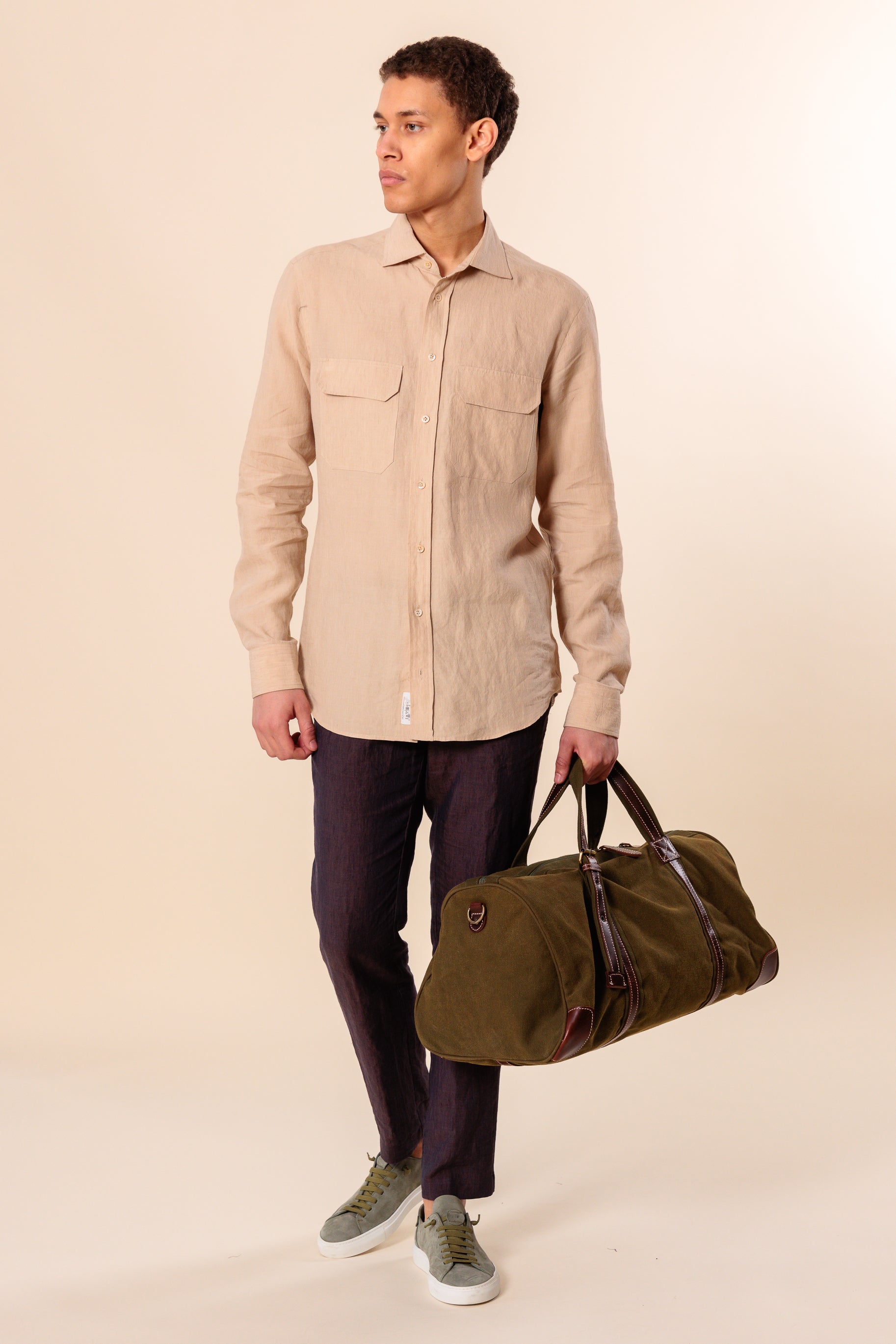 Shirt "AMALFI" / Linen by Solbiati