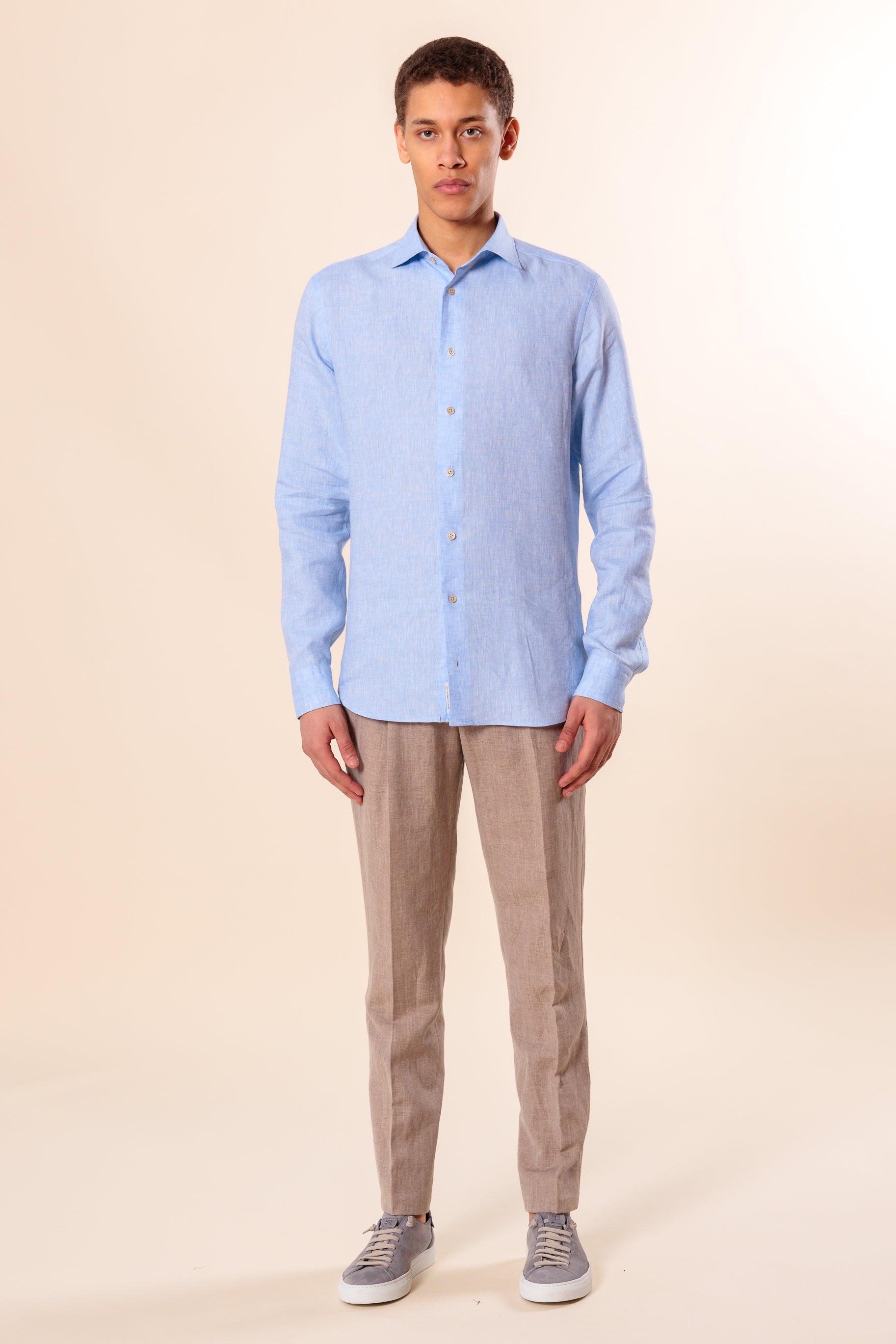 Shirt "PORTOFINO" / Linen by Solbiati