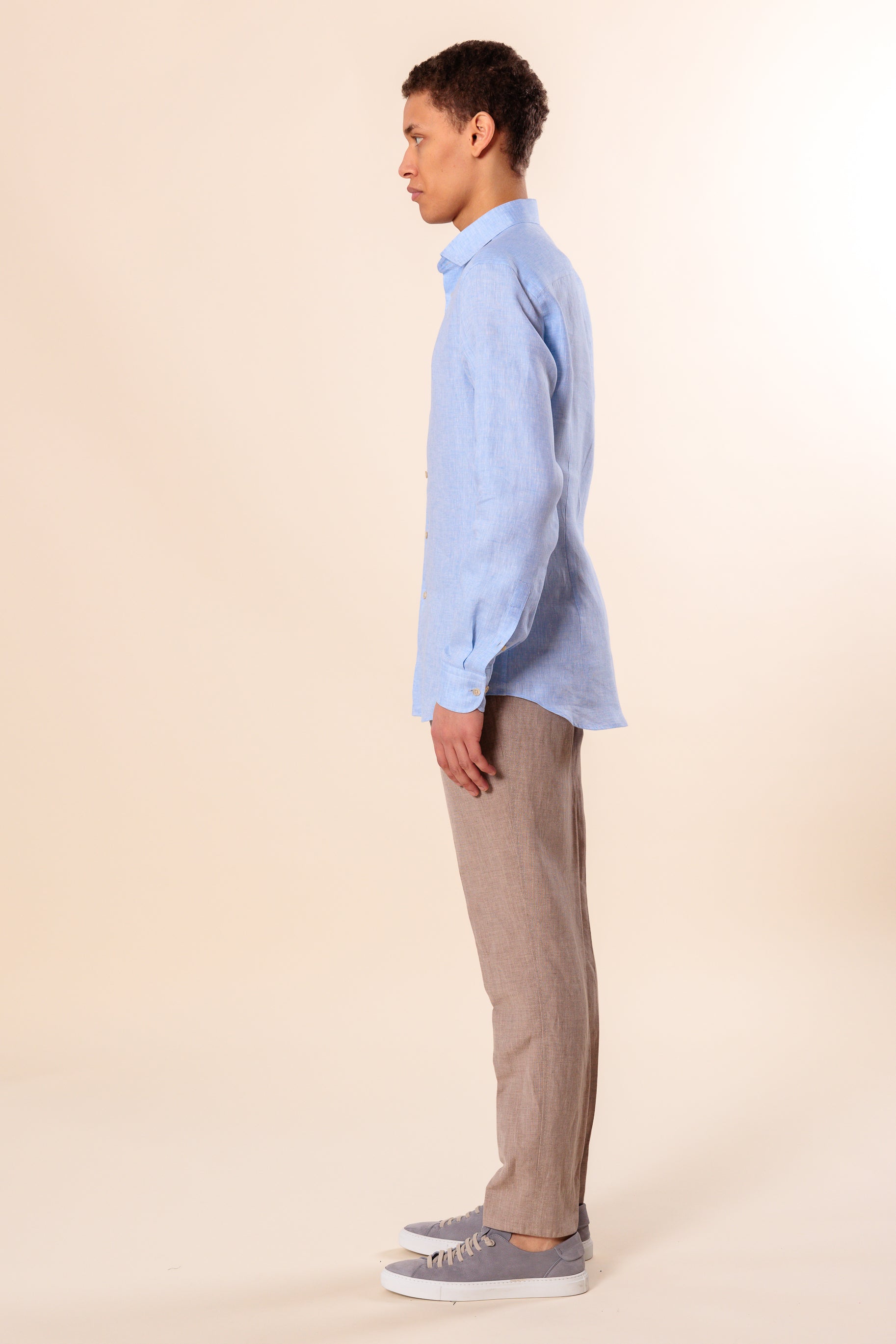 Shirt "PORTOFINO" / Linen by Solbiati