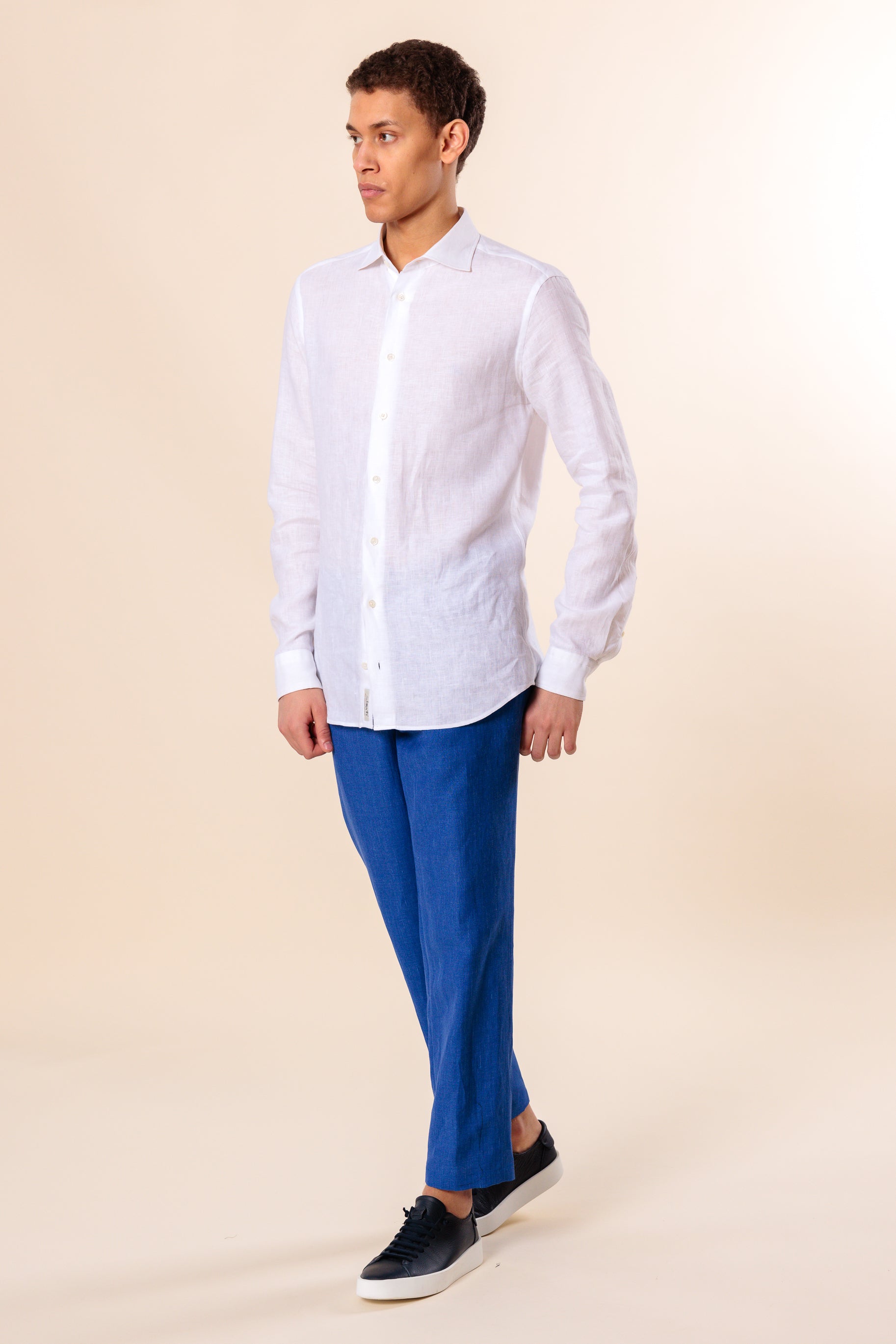 Shirt "PORTOFINO" / Linen by Solbiati