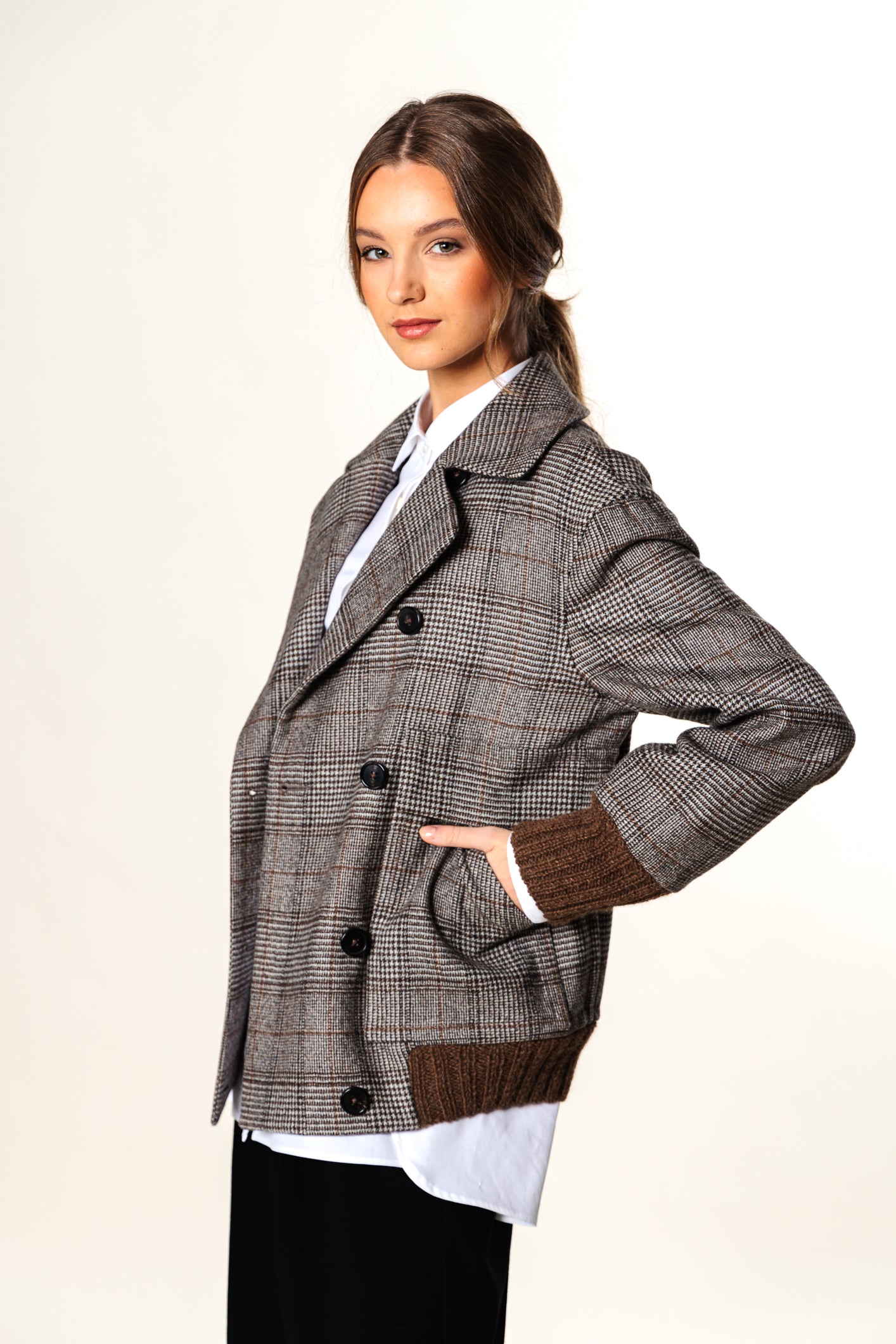 美品✨Loro Piana ブルゾン　チェック　Storm system M Jacket 