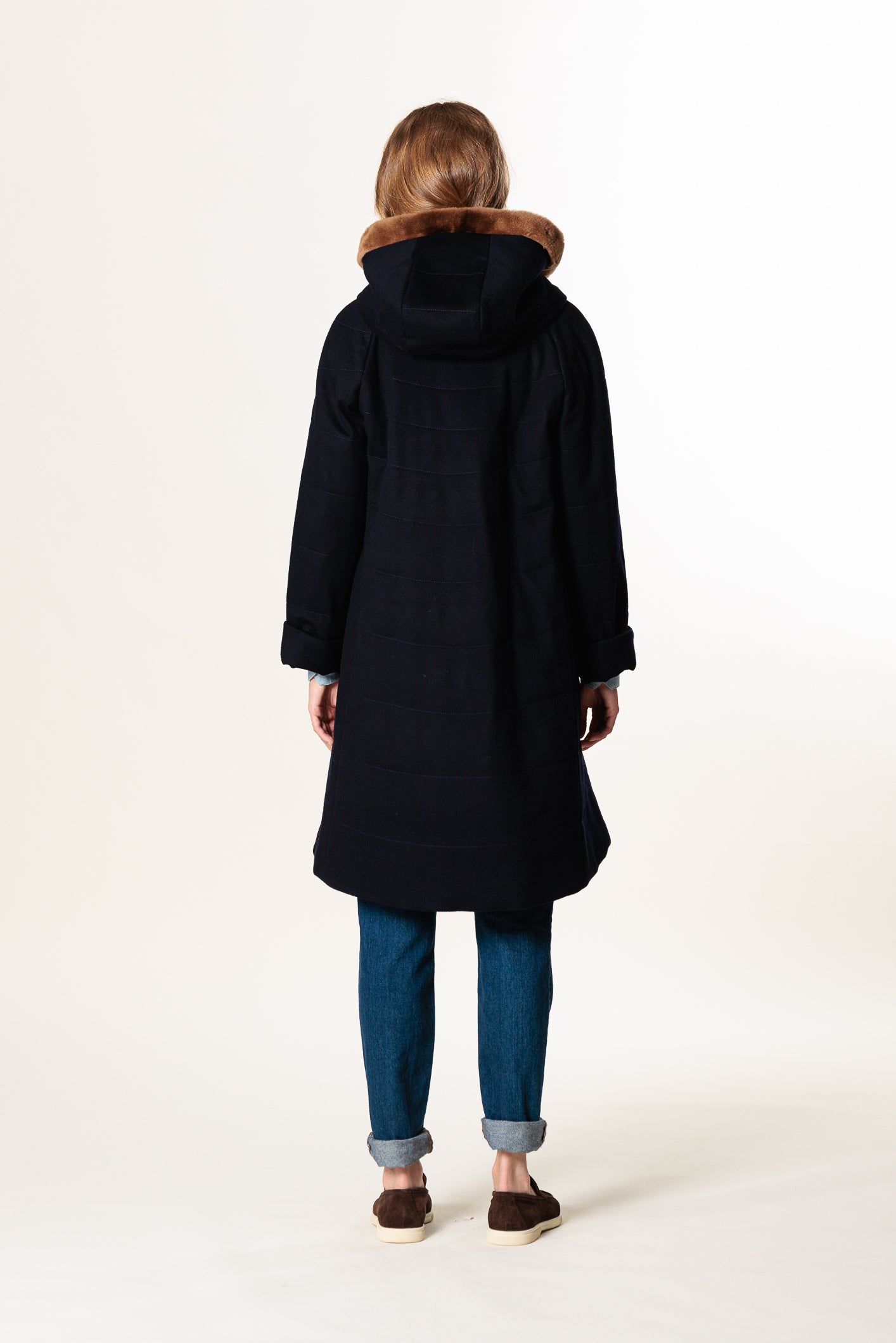 Mantel "ICY F MIDI" / Loro Piana Storm System