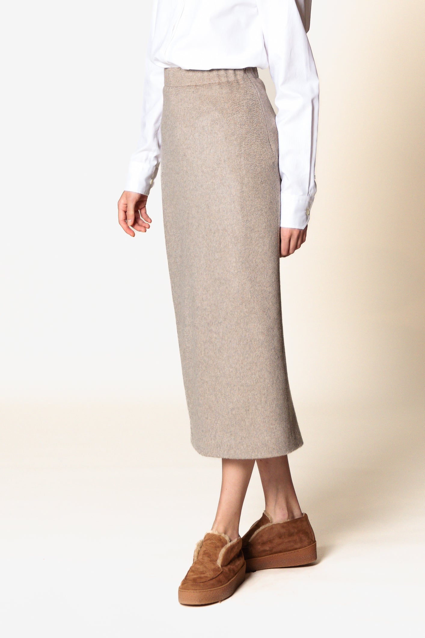 Skirt "MONA CLASSIC MIDI" / Cashmere & Camel