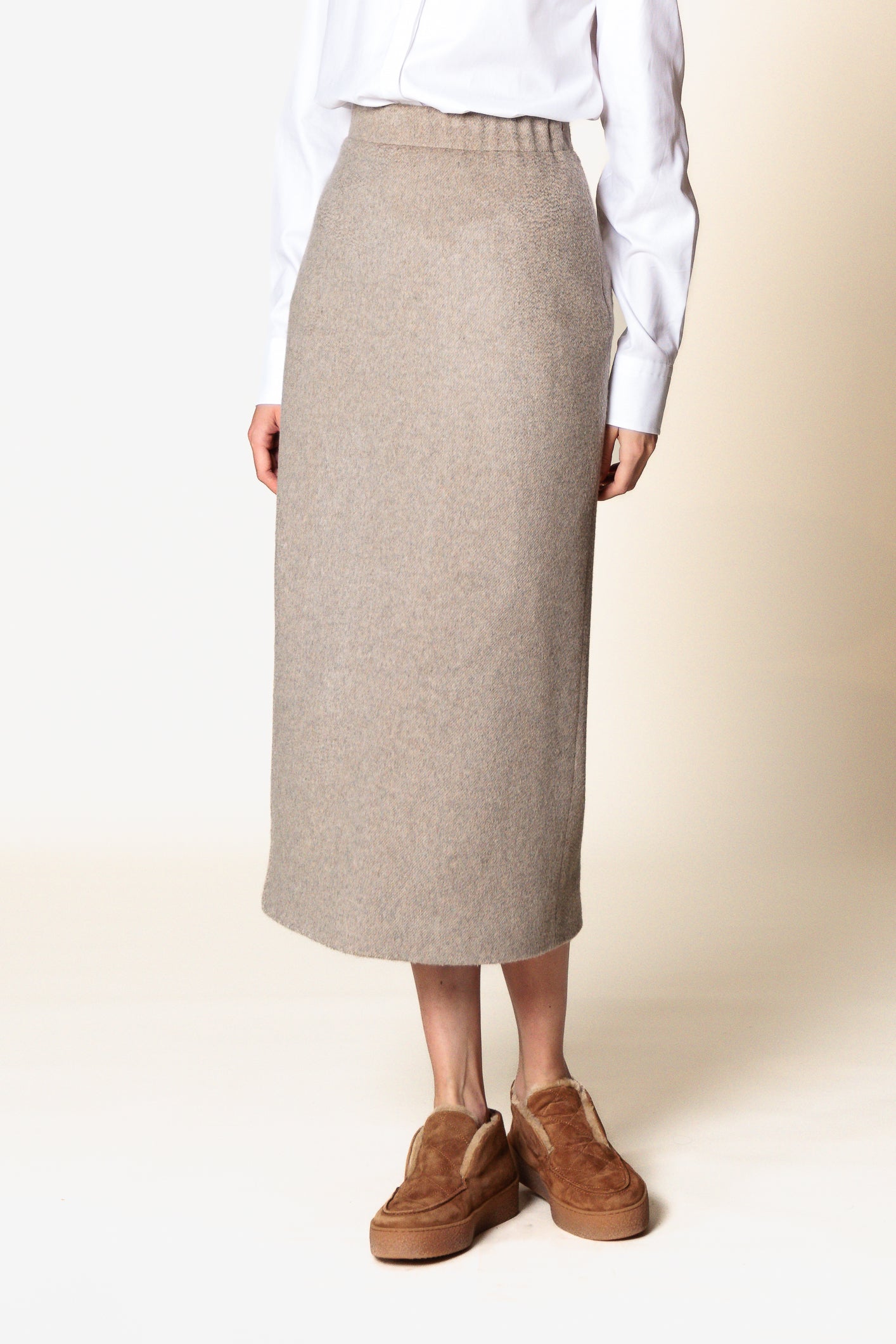 Skirt "MONA CLASSIC MIDI" / Cashmere & Camel