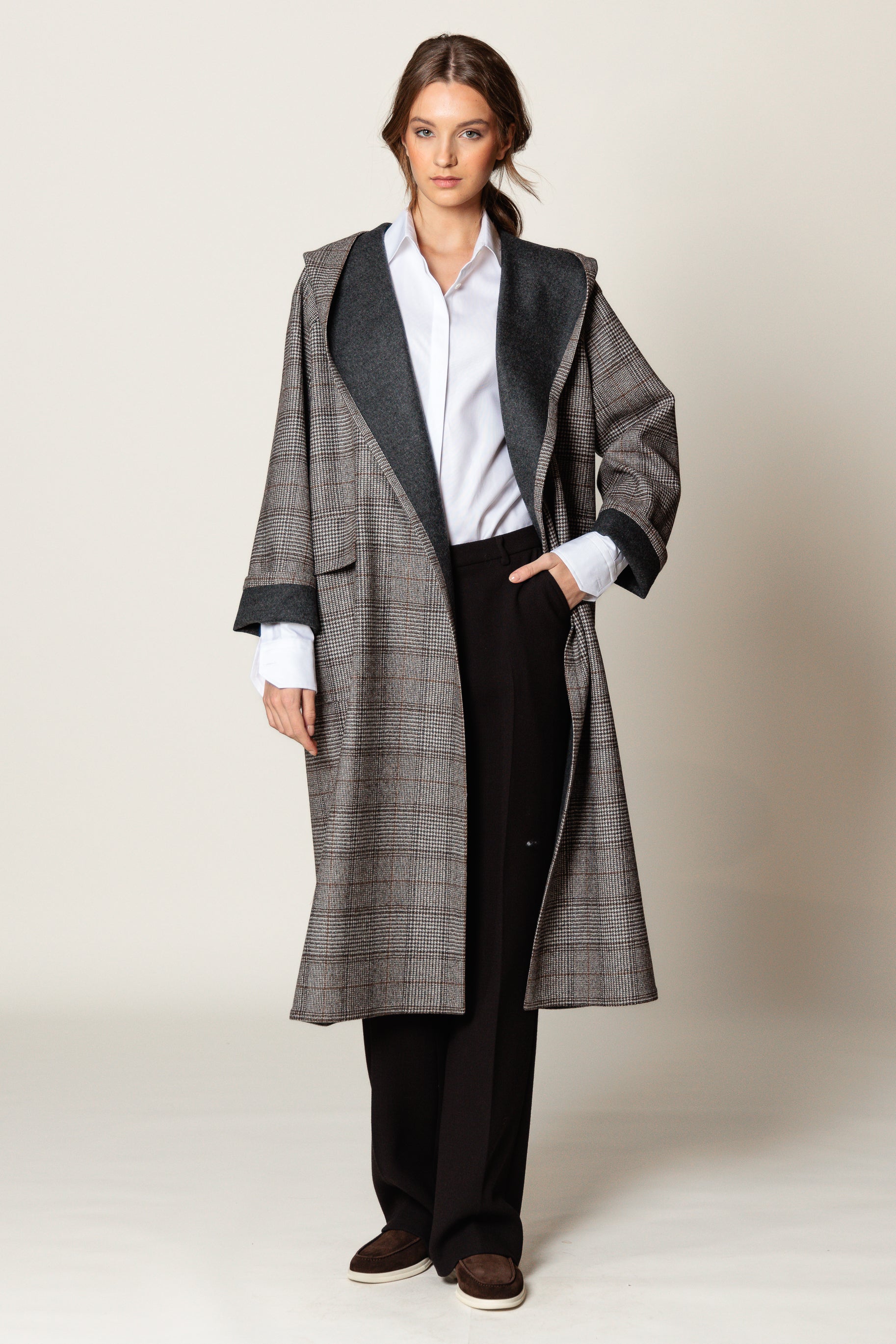 Mantel "ROMANA MAXI" / Loro Piana meriinovill