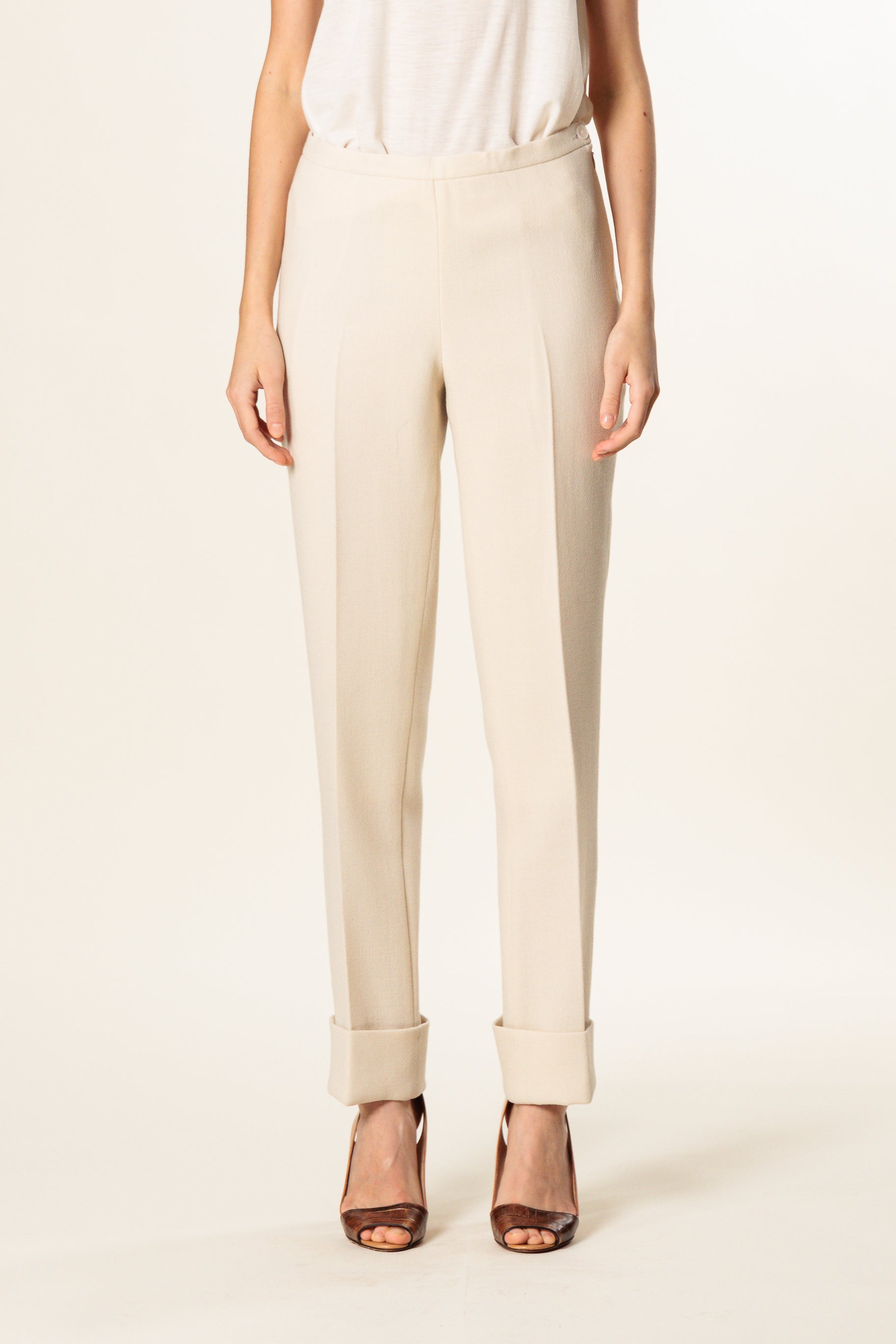 Trousers "DEFENCE TU" / Double Wool Crepe