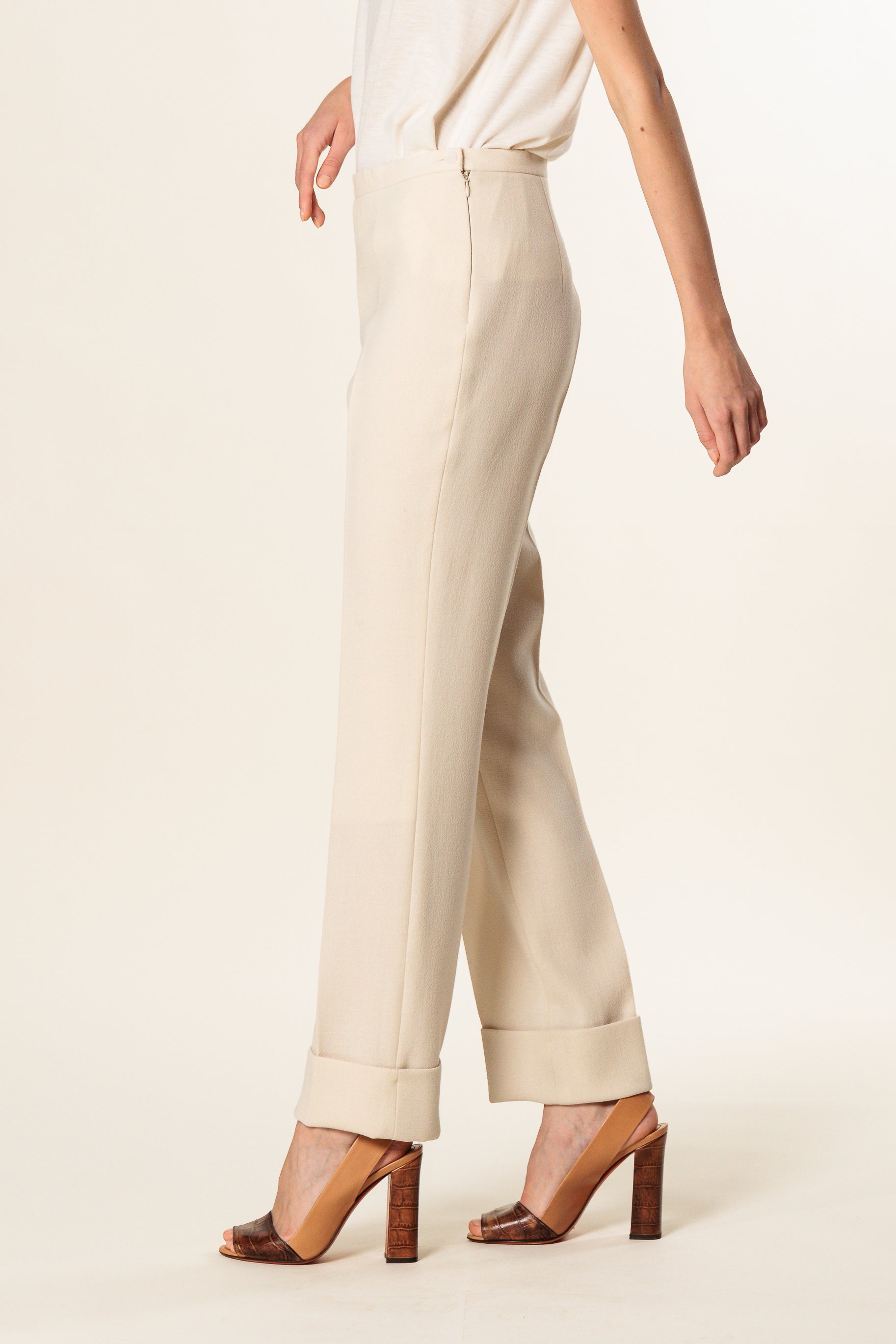 Trousers "DEFENCE TU" / Double Wool Crepe