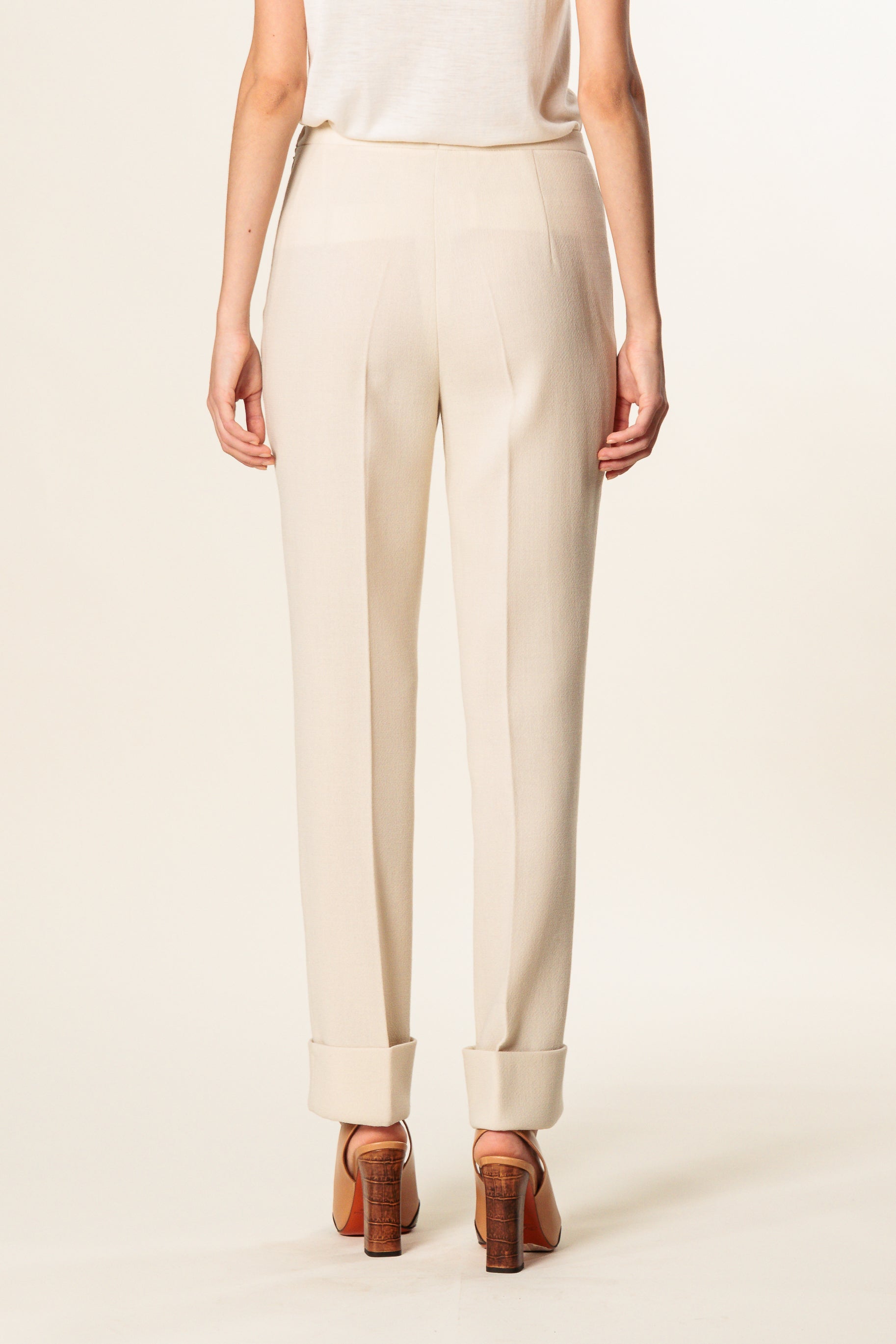 Trousers "DEFENCE TU" / Double Wool Crepe