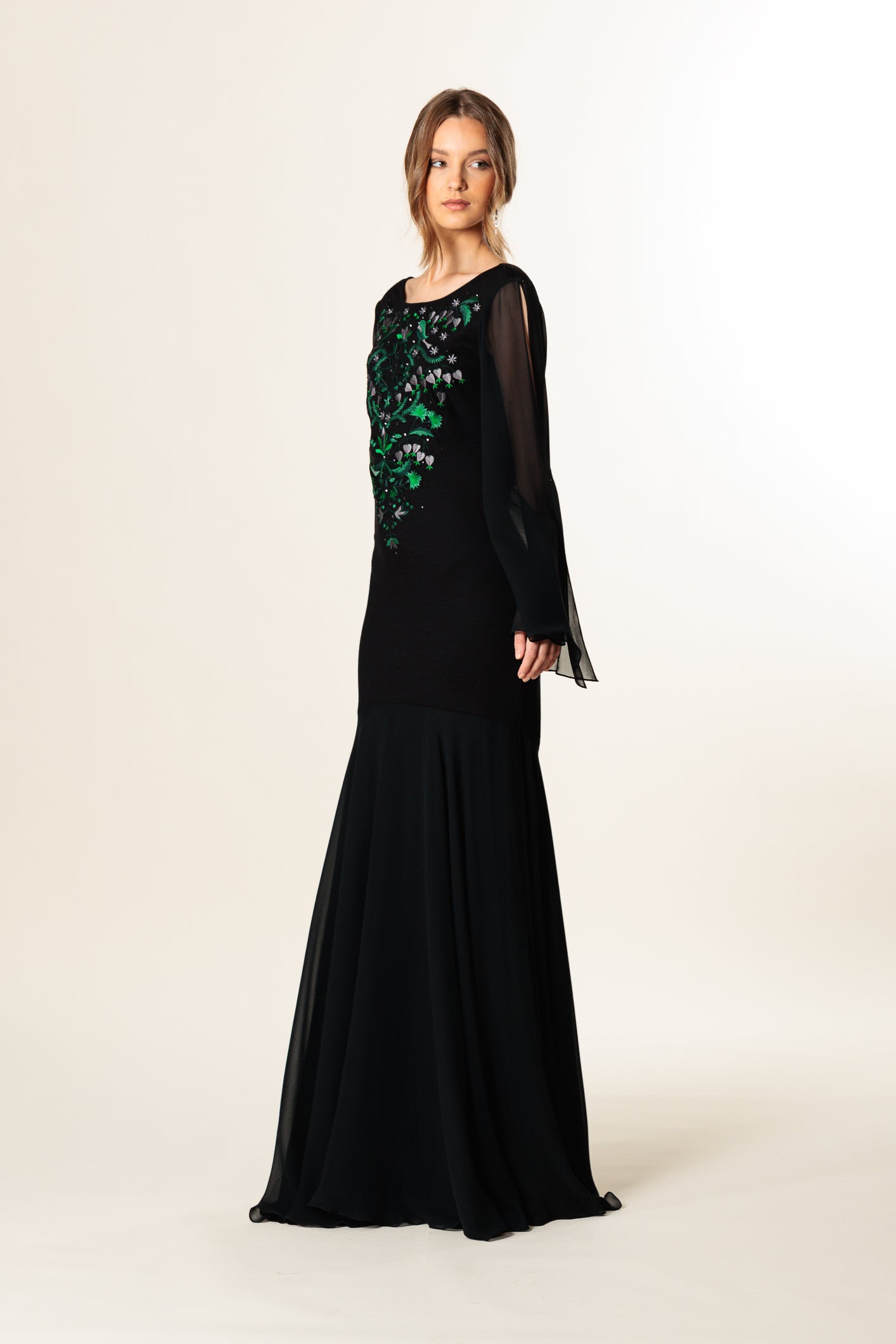 Dress "SYMPHONY" / Extrafine Merino Wool Jersey