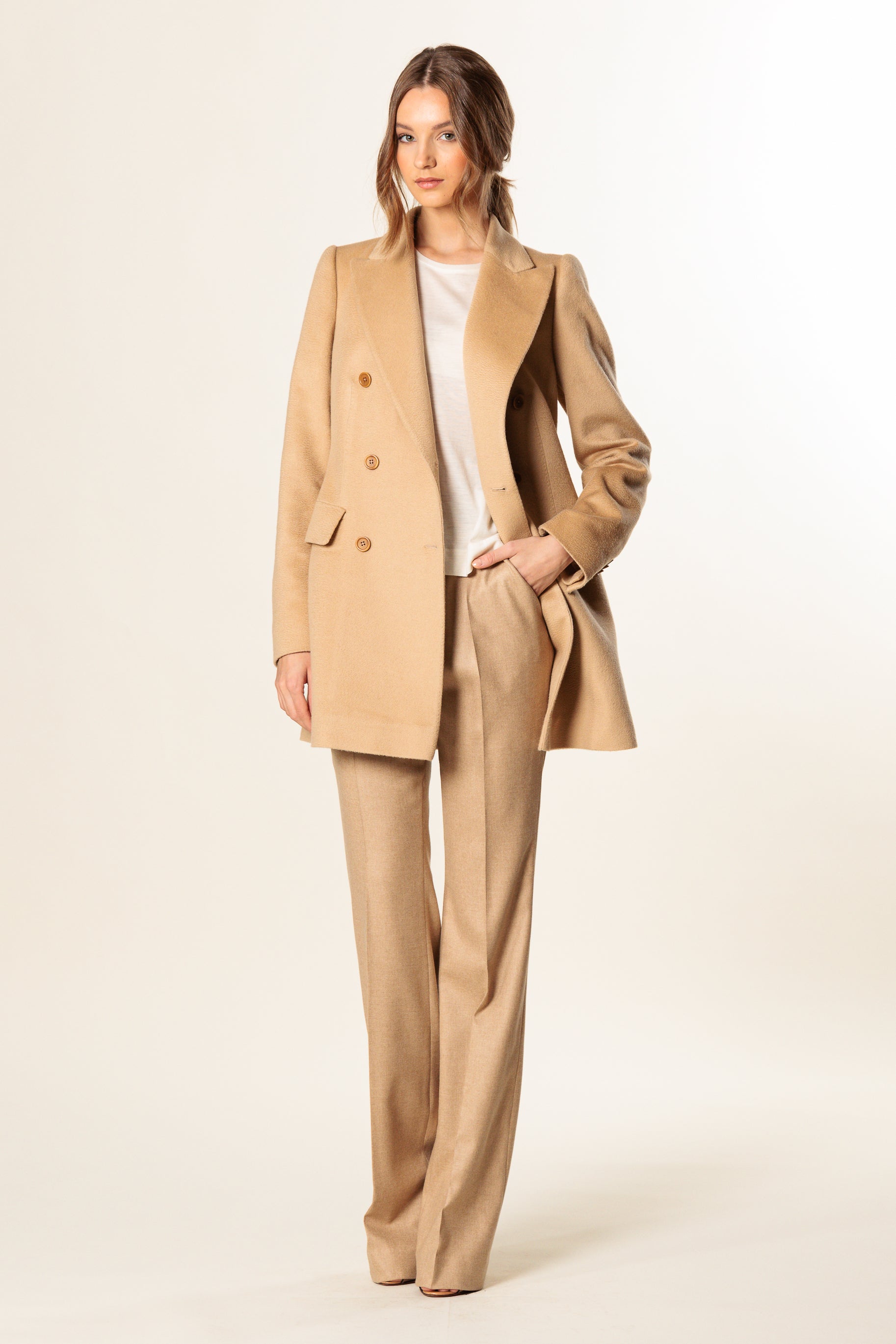 Mantel "WALES MINI" / Kašmiir & kaamel