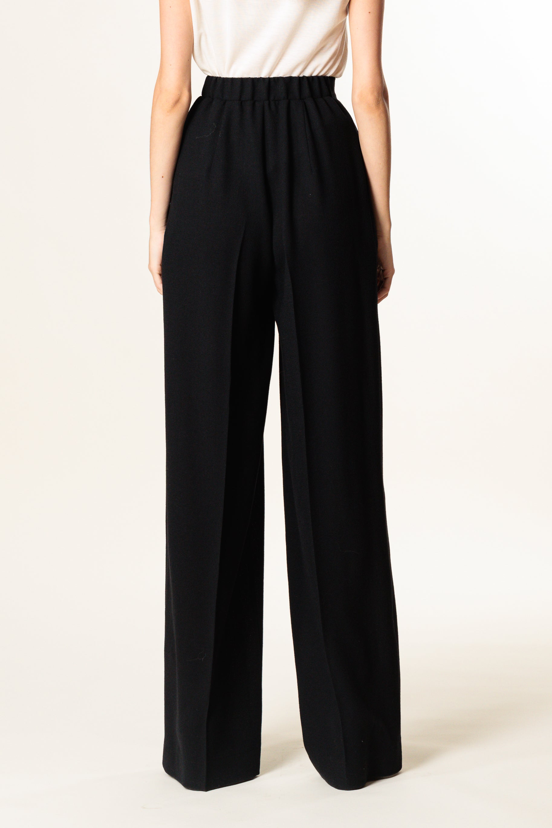 Trousers "BORDEAUX MAXI " / Light Wool Crepe