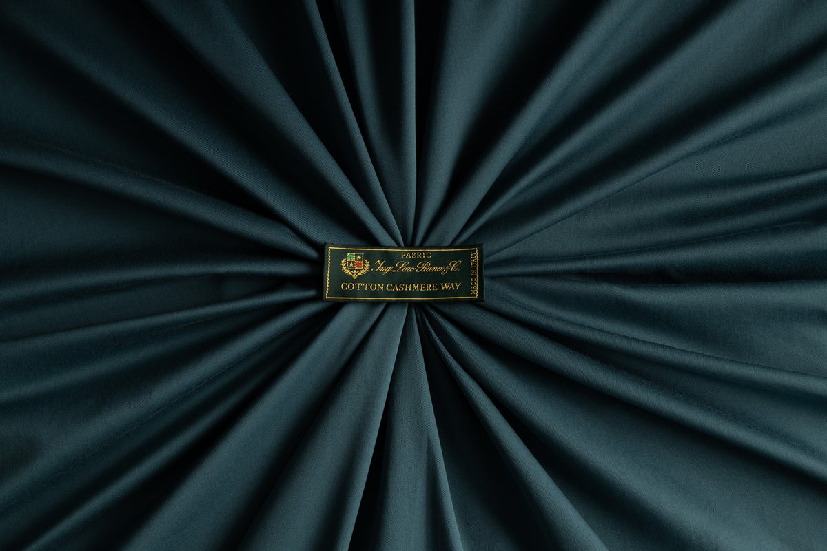 Loro Piana A World of Colours Cotton & Cashmere — fabric and woven brand label