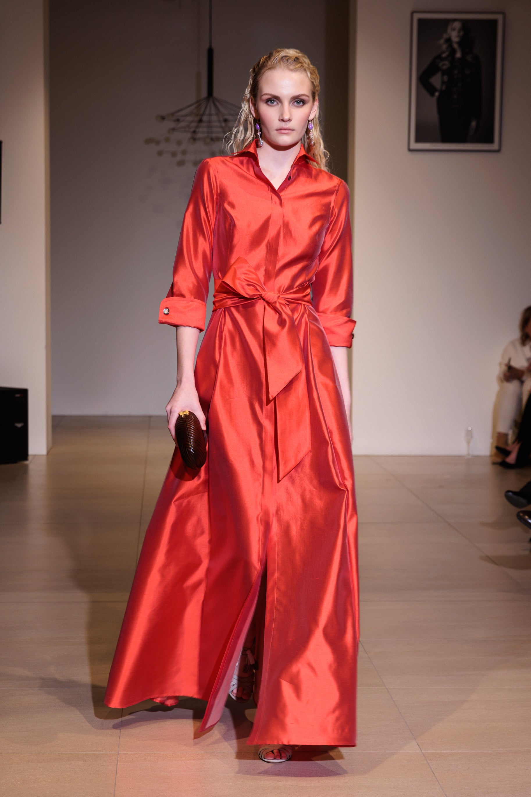 Shirtdress "KATE MAXI" / Luxury Silk Shantung