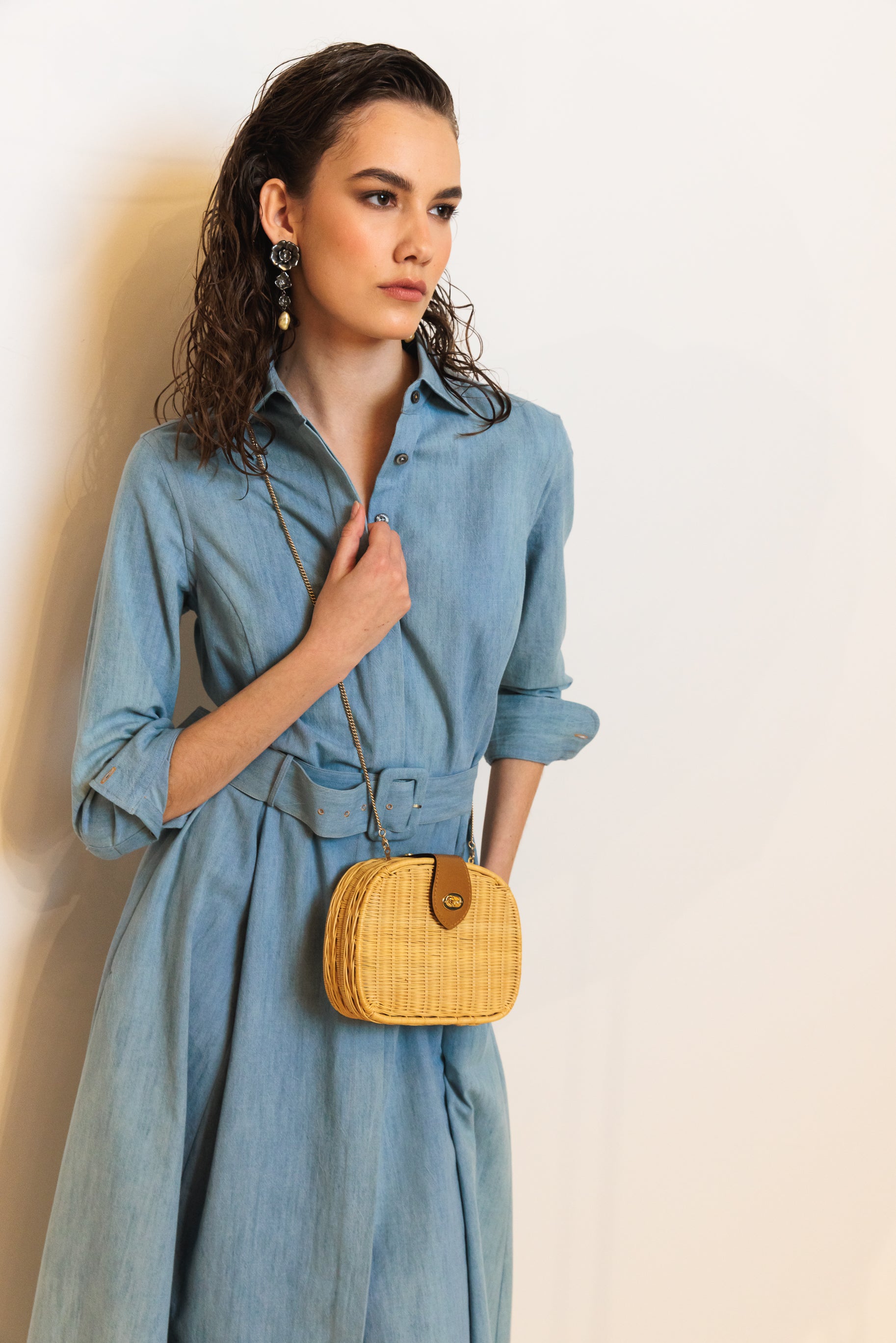 Shirtdress "KATE MIDI" / Cotton Denim