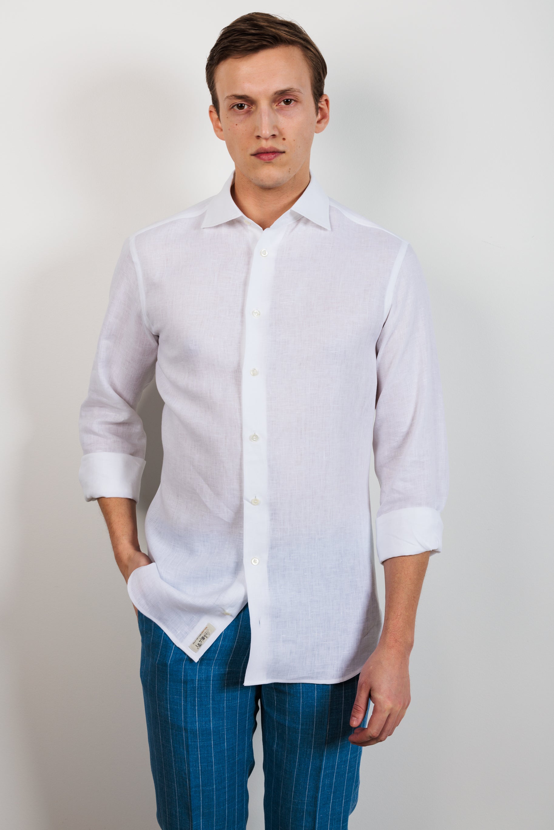 Shirt "PORTOFINO" / Fine Linen by Solbiati of Loro Piana