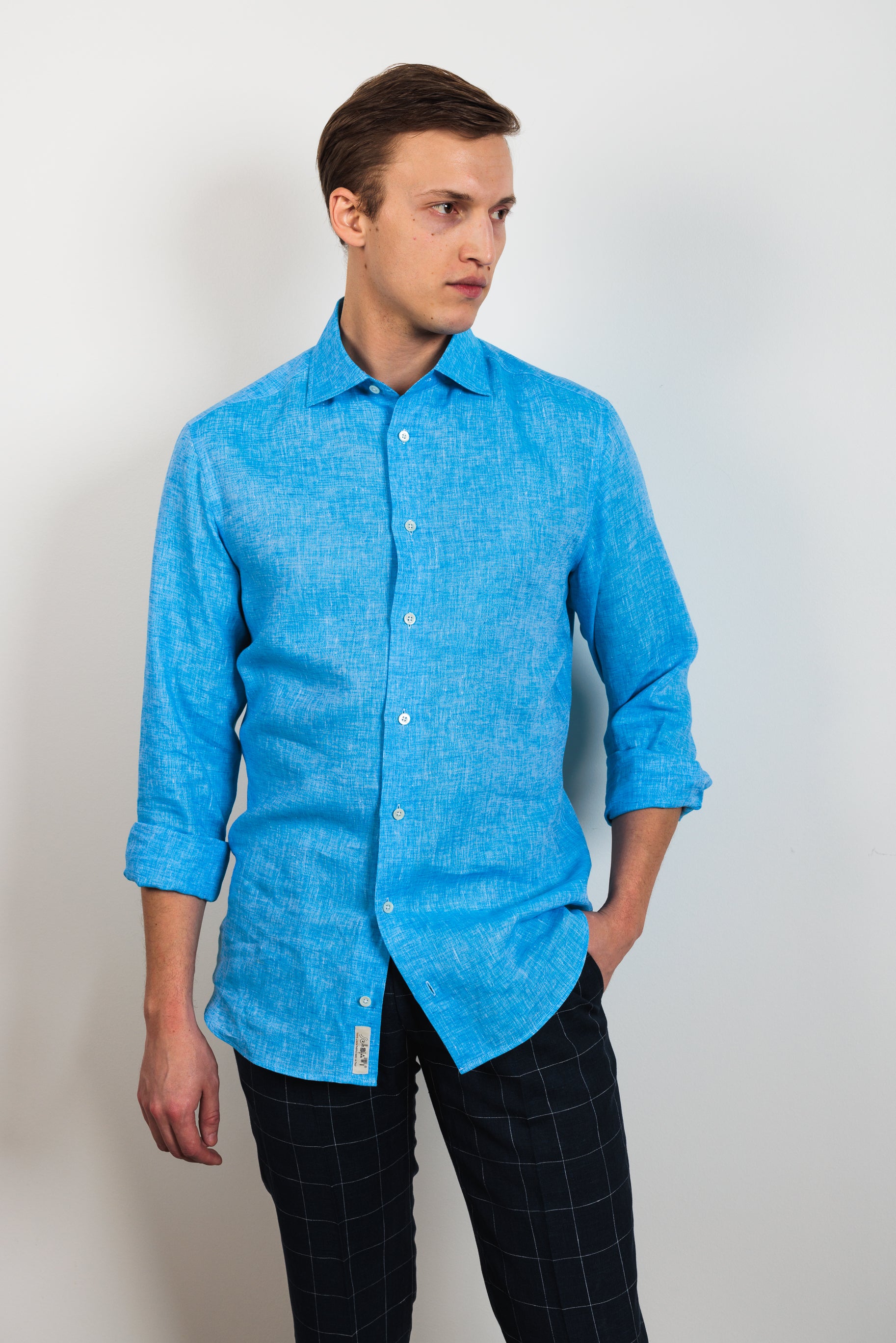 Shirt "PORTOFINO" / Linen by Solbiati